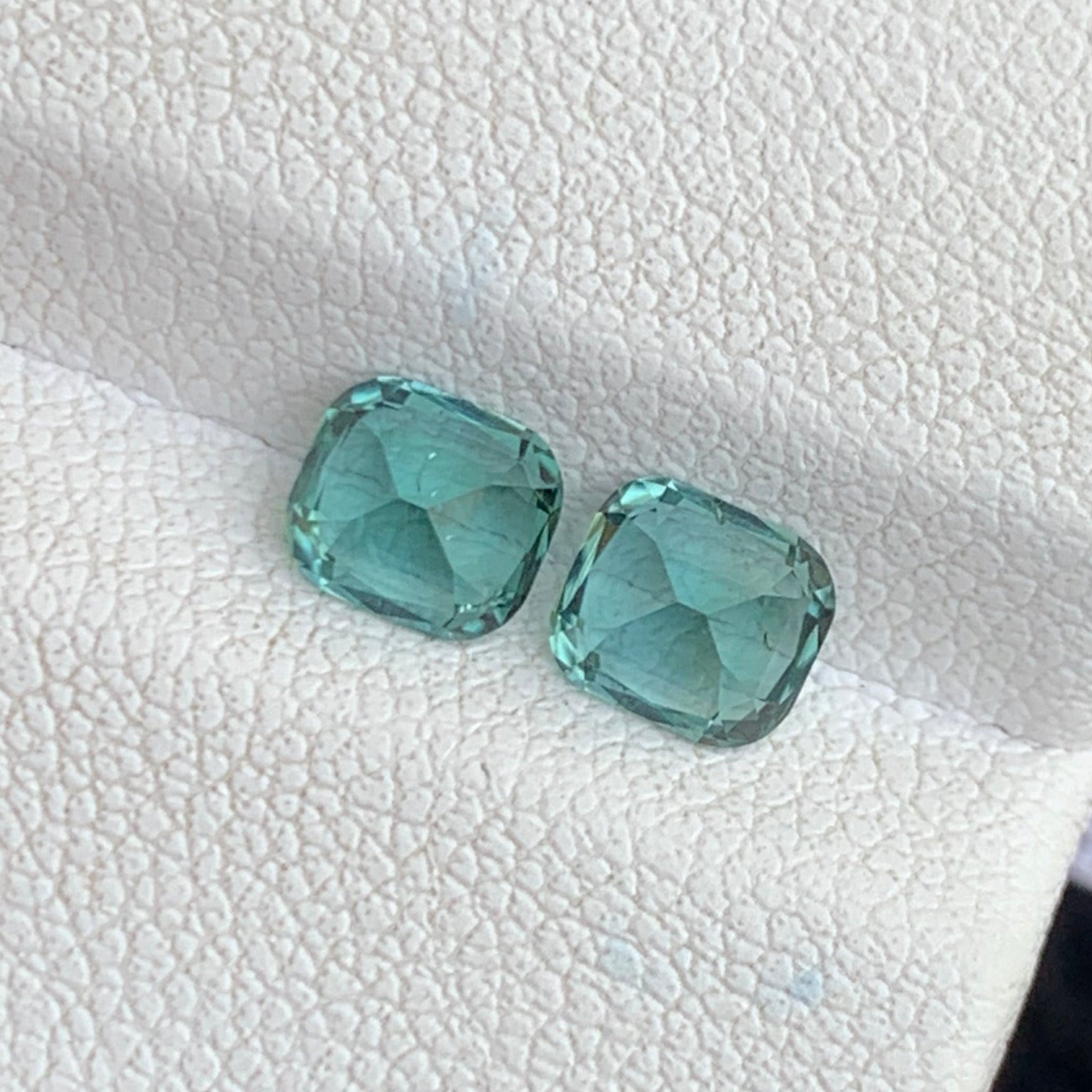 Matching tourmaline cushion cut
Untreated Afghan tourmaline pair