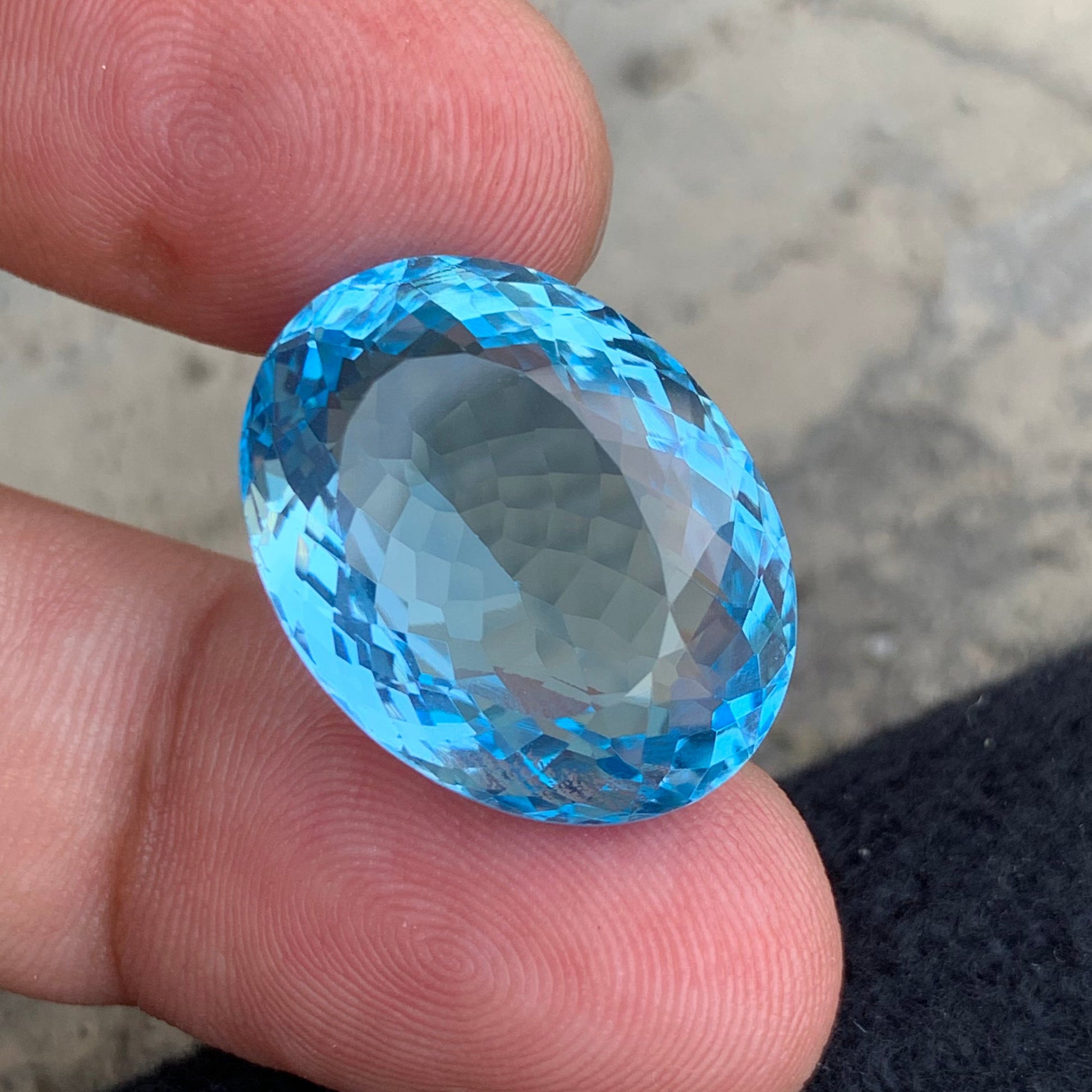 Laser Cut Blue Topaz
Vivid Blue African Topaz
Large Swiss Blue Gemstone