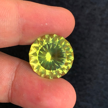 Lemon Quartz 18.90 Carats Round Cut
