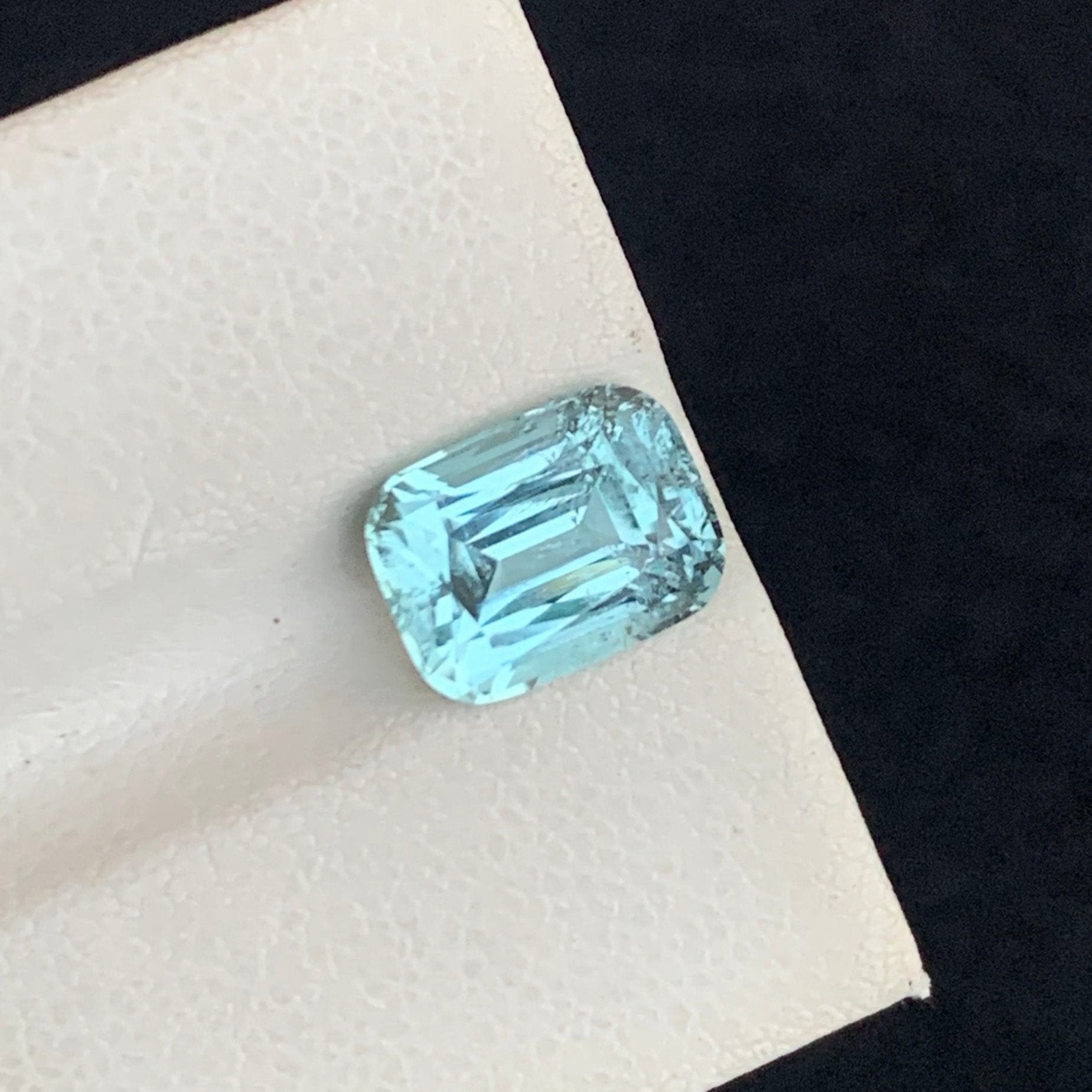 seafoam Tourmaline
Light Seafoam Tourmaline Cushion Cut 3.30 Carats