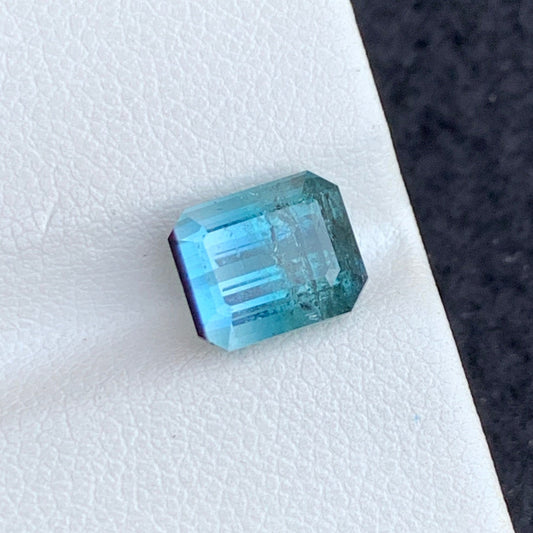 Loose Blue Tourmaline Emerald Cut 2.90 Carats