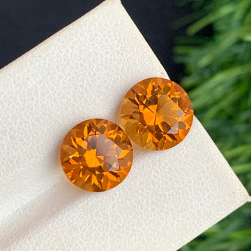 Citrine Pair
Loose Citrine Pair Round Brilliant Cut 6.65 Carats