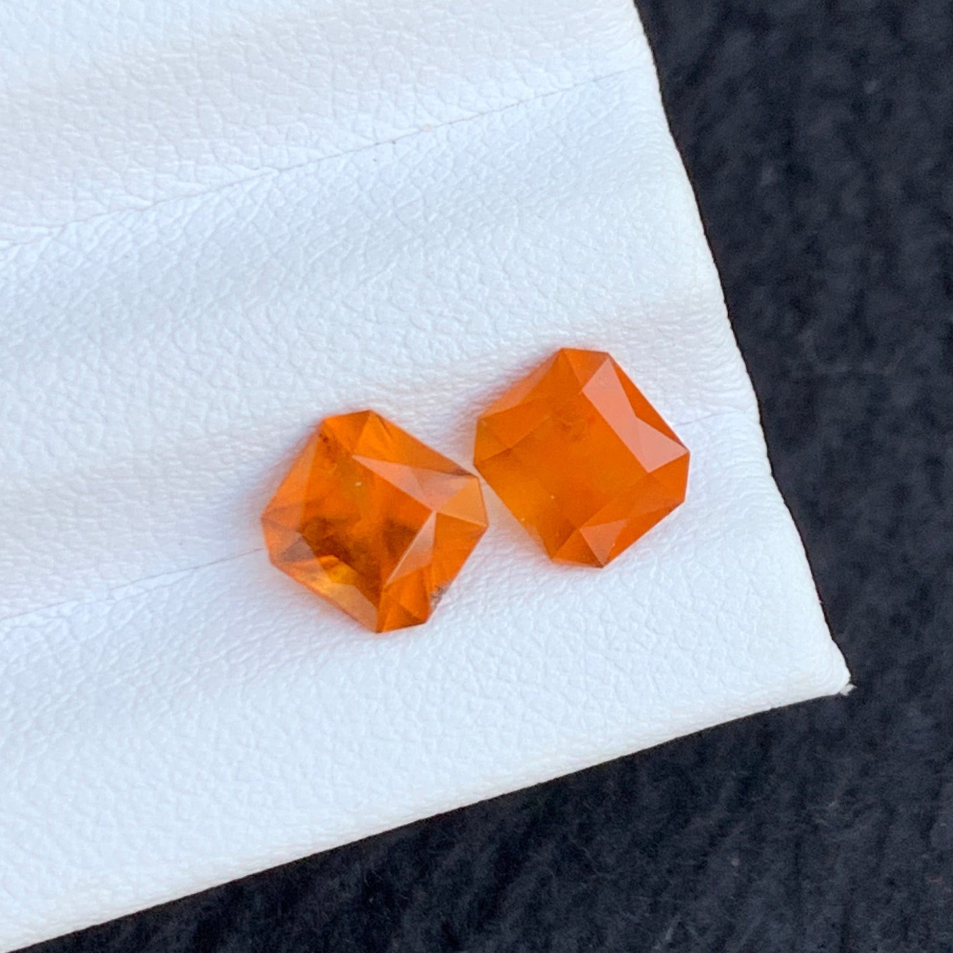 Loose Garnet Pair 3.45 Carats Untreated