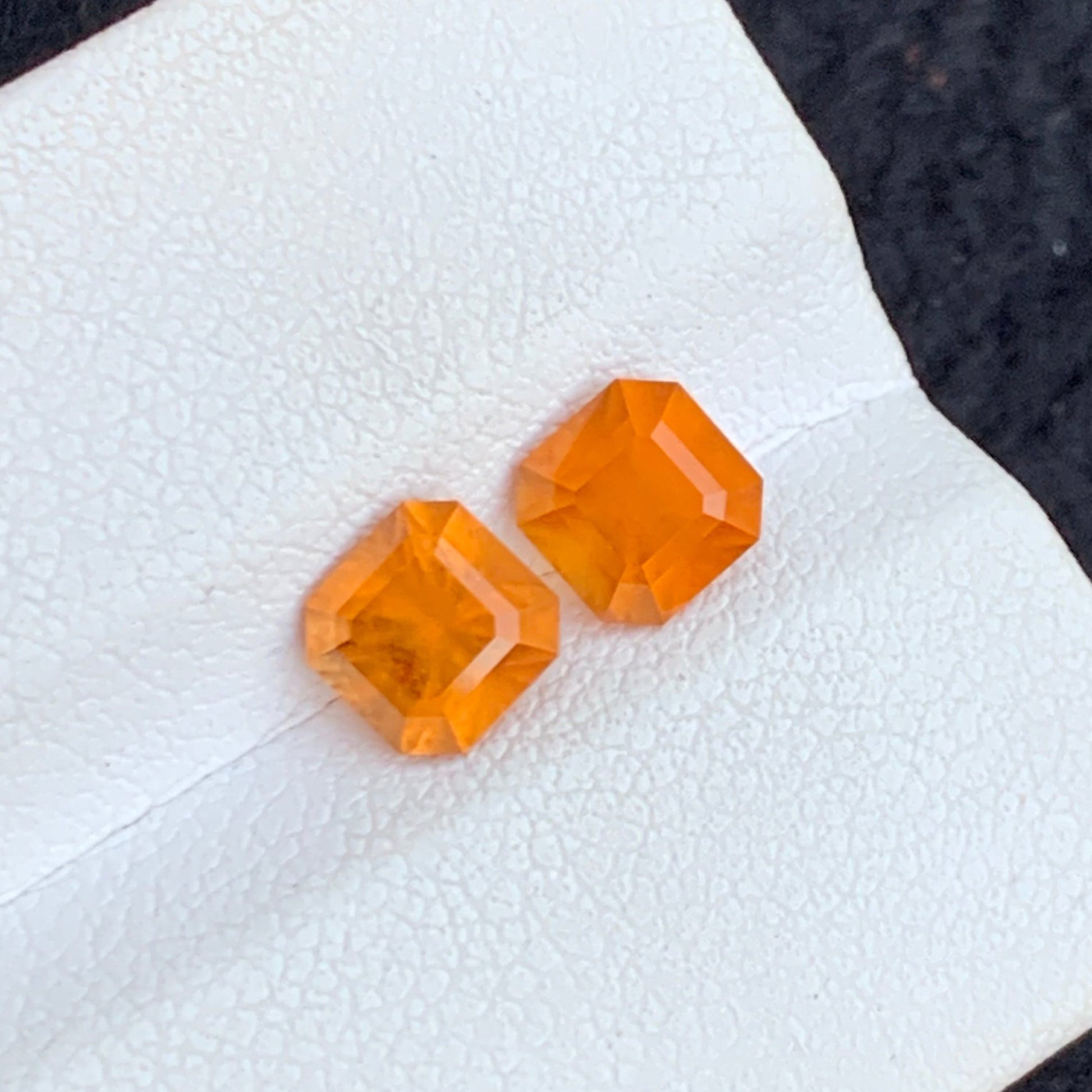 Loose Hessonite Garnet Pair from Afghanistan