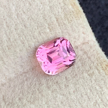 Pink Tourmaline gemstone
Pink Tourmaline jewelry
Luminous Pink Tourmaline 0.90 carat cushion cut loose gemstone
Natural Afghan pink tourmaline gemstone with VVS clarity