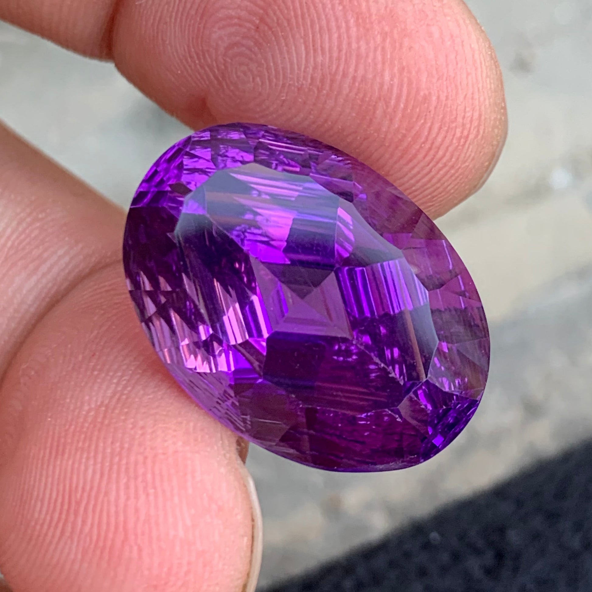 Luxury Amethyst Gem
Faceted Amethyst Closeup