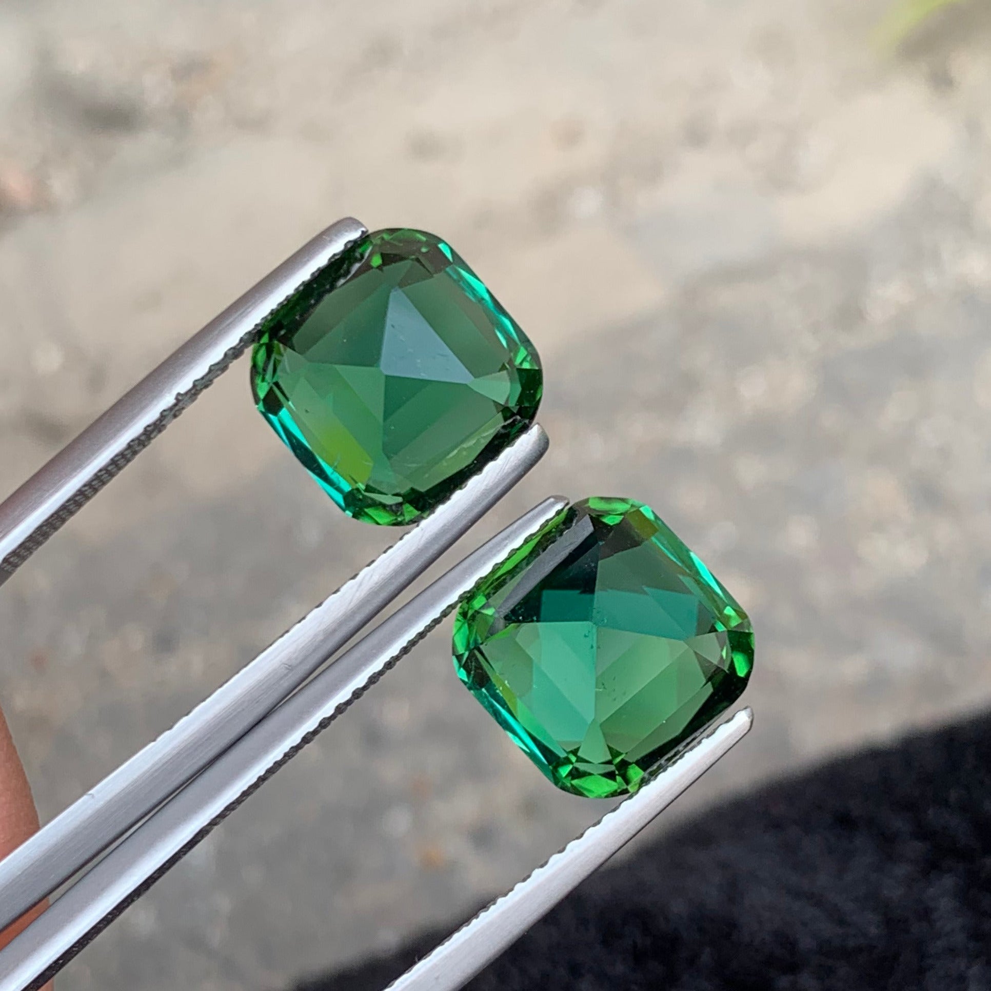 Luxury Bluish Green Tourmaline Pair
Oceanic Bluish Green Tourmaline Gemstones