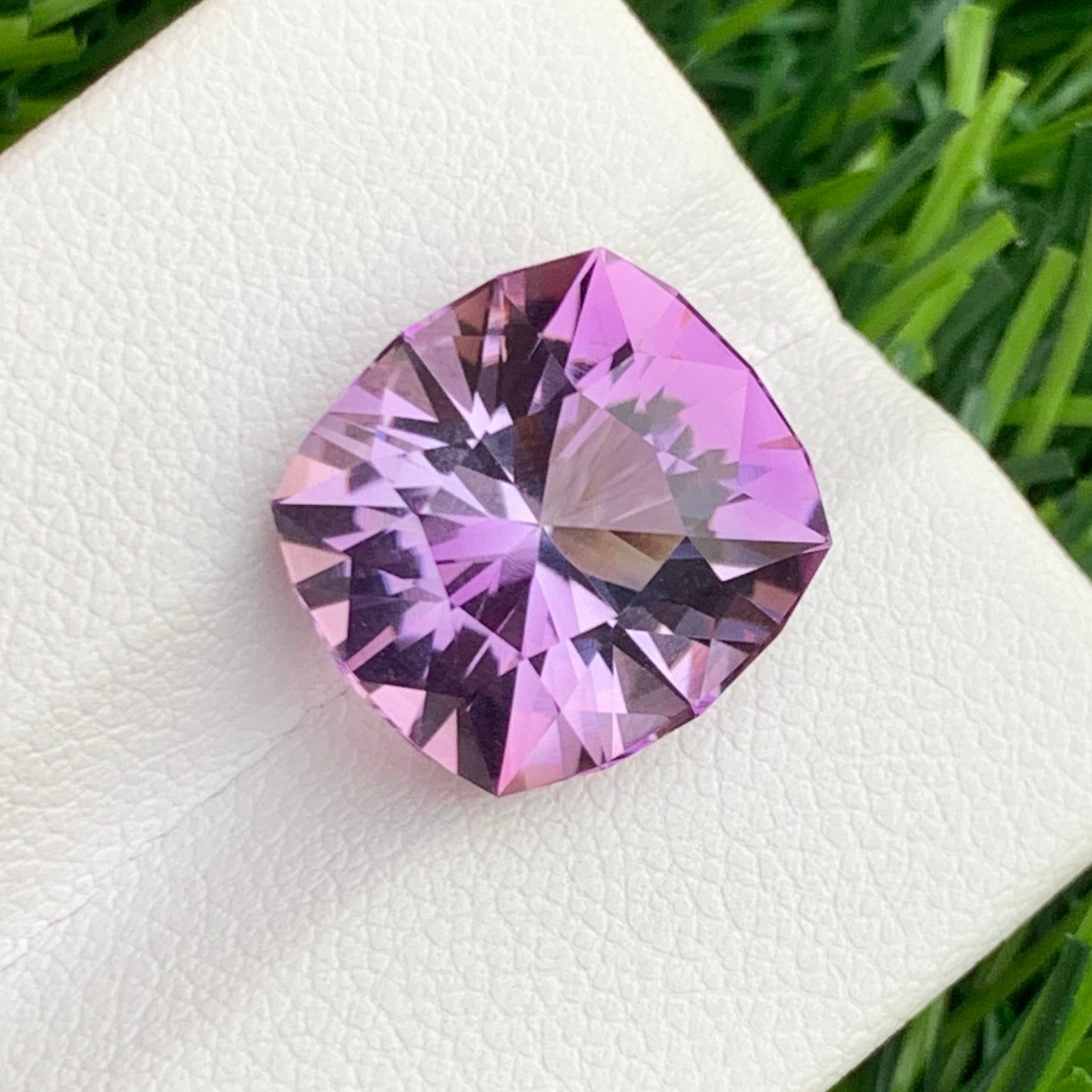 High clarity amethyst from Brazil

Cushion cut amethyst gemstone