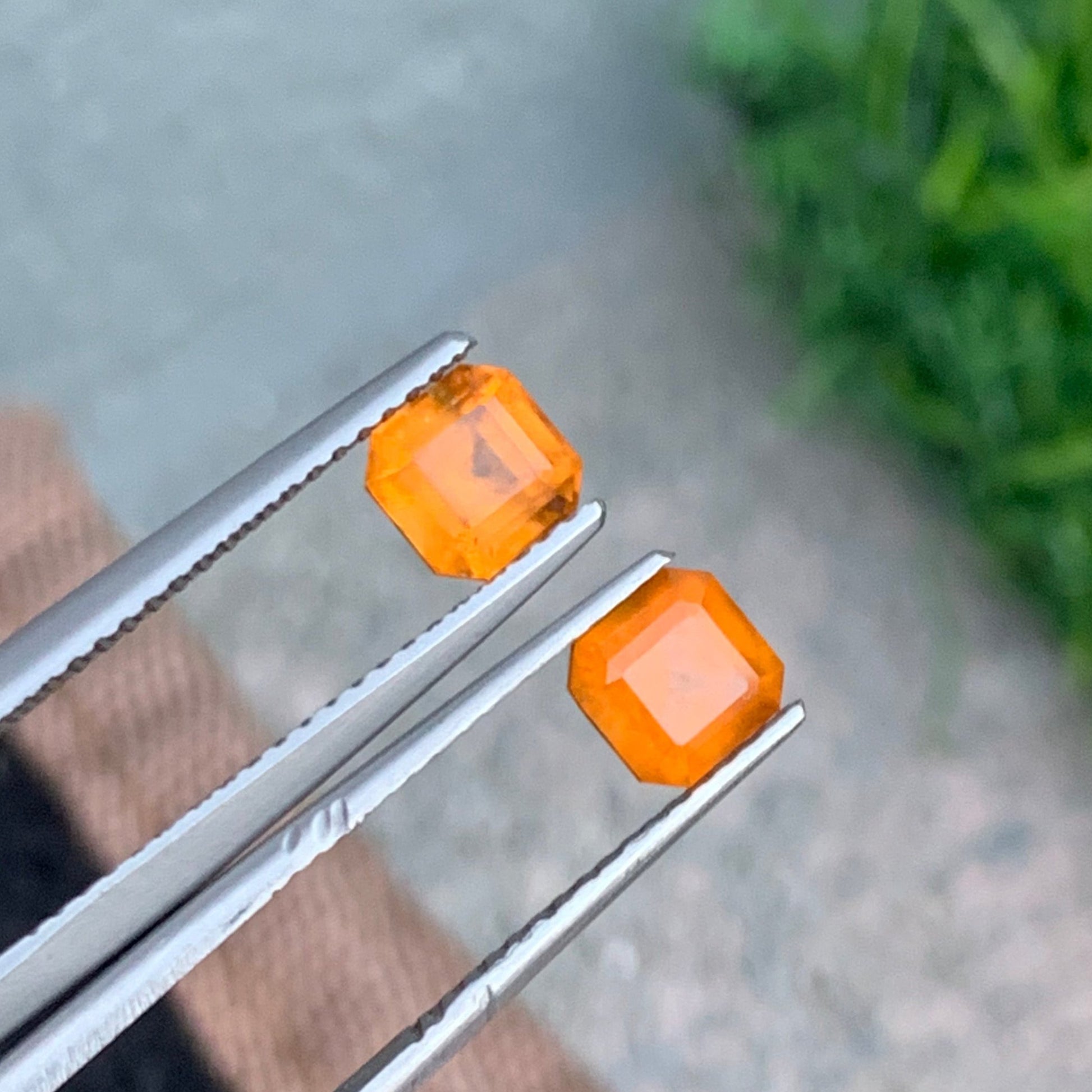 Matched Pair Hessonite Garnet for Earrings USA