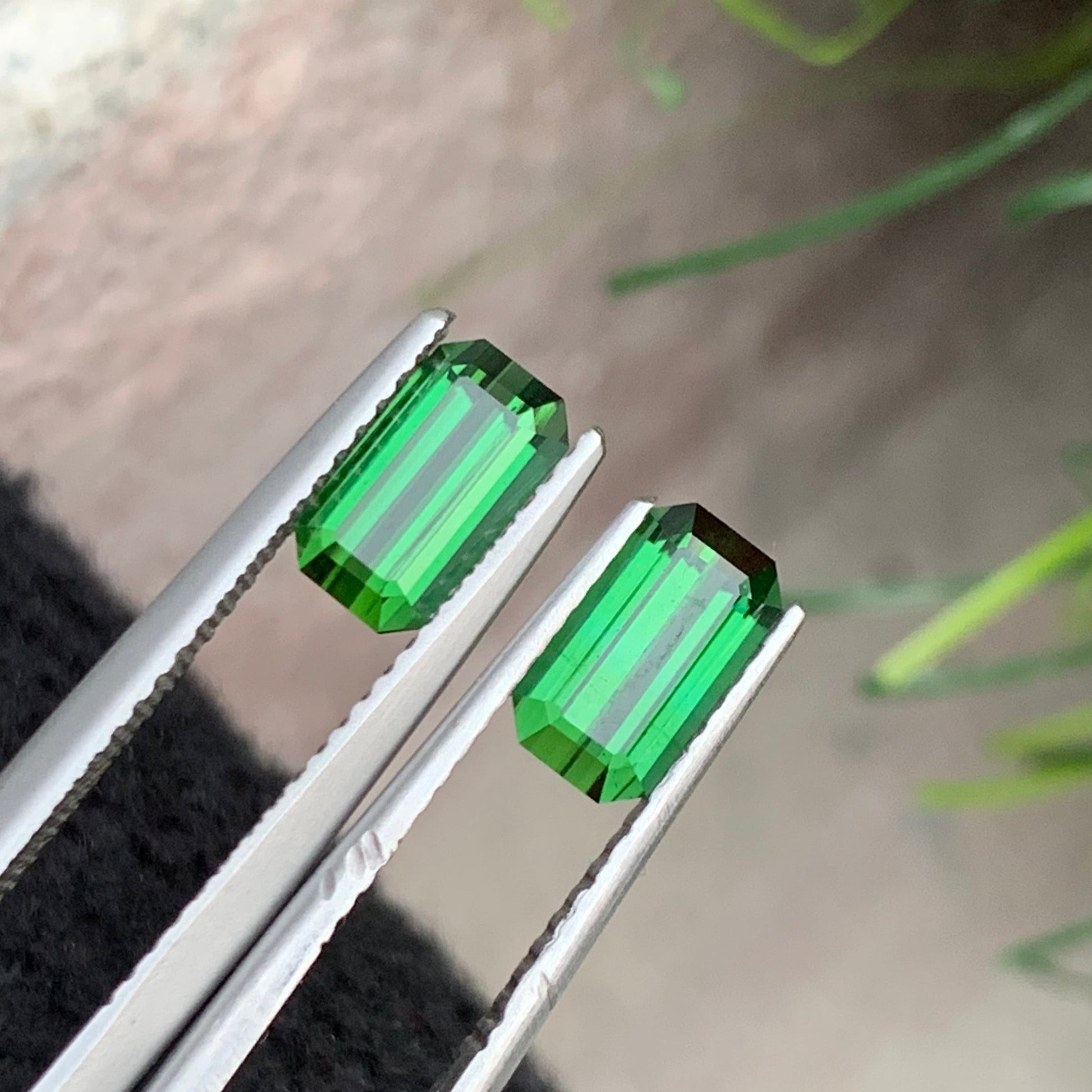 Matching Green Tourmaline Pair for Custom Jewelry
