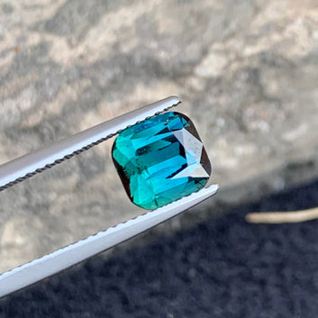 Natural Afghan Bicolor Tourmaline Gemstone – Side Angle