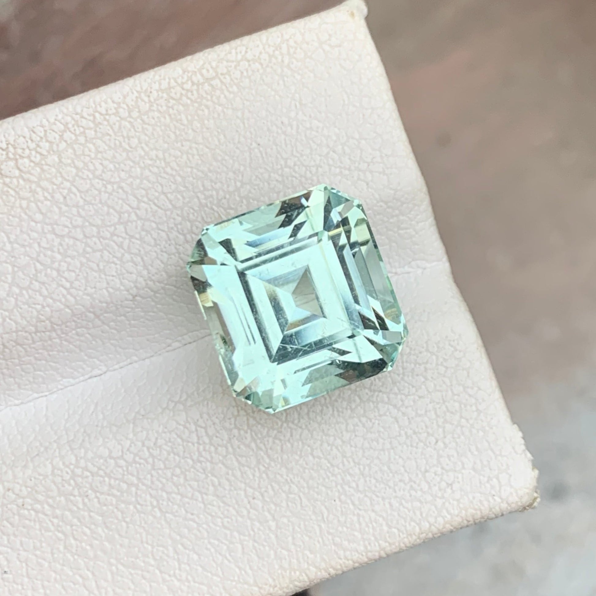Aquamarine Stone
Natural Asscher Cut Aquamarine Gemstone African Origin