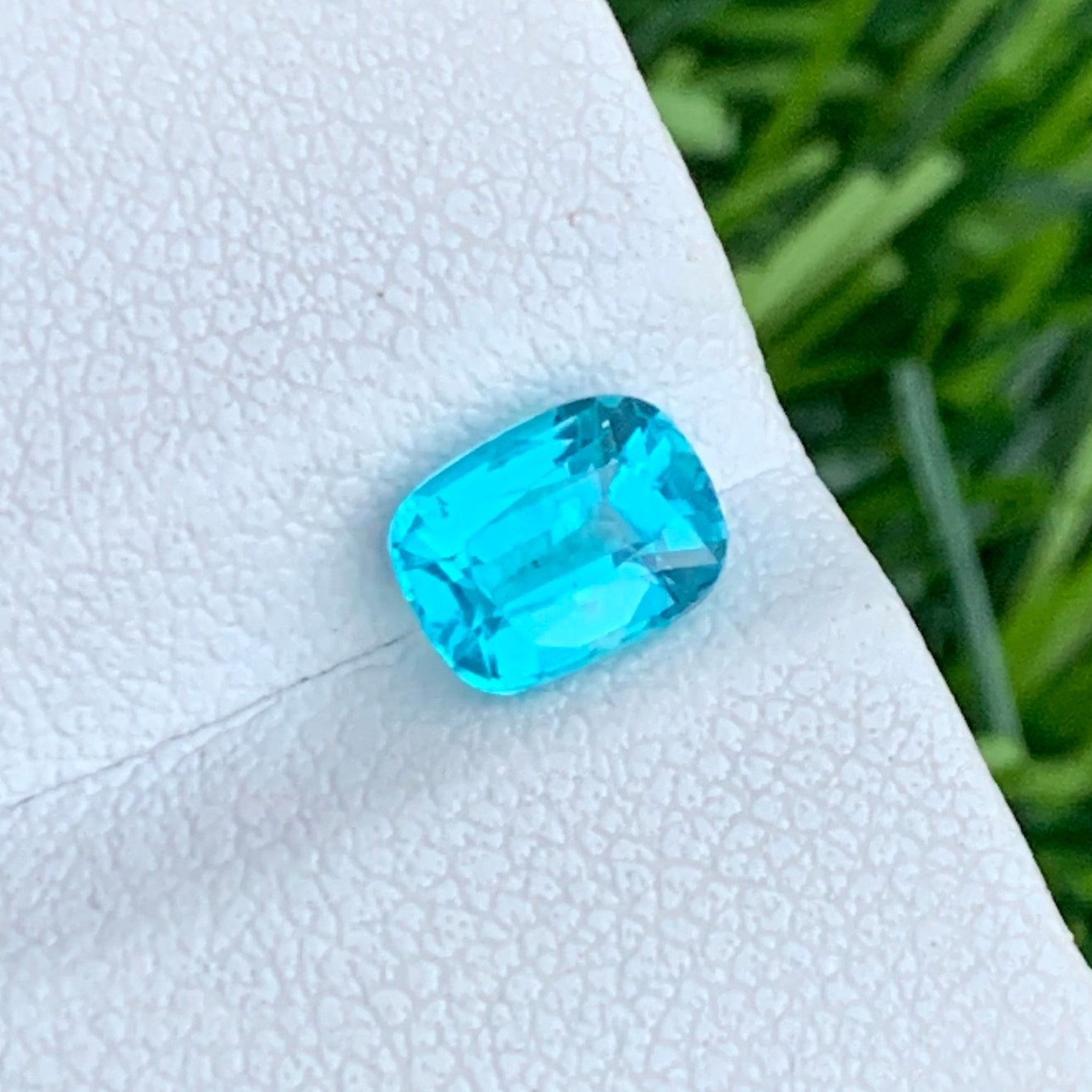 Natural Blue Apatite 1.25 Carats Cushion Cut