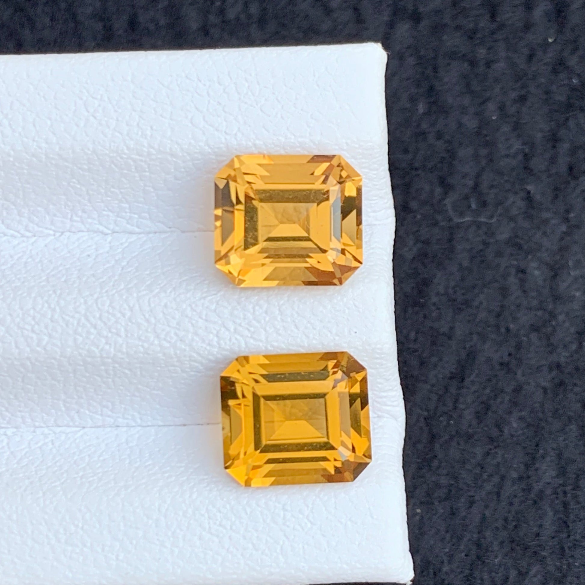 Natural Citrine Gemstone Pair from Brazil USA