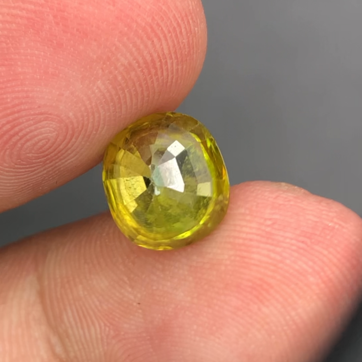 Natural Cushion Cut Sphene Gemstone