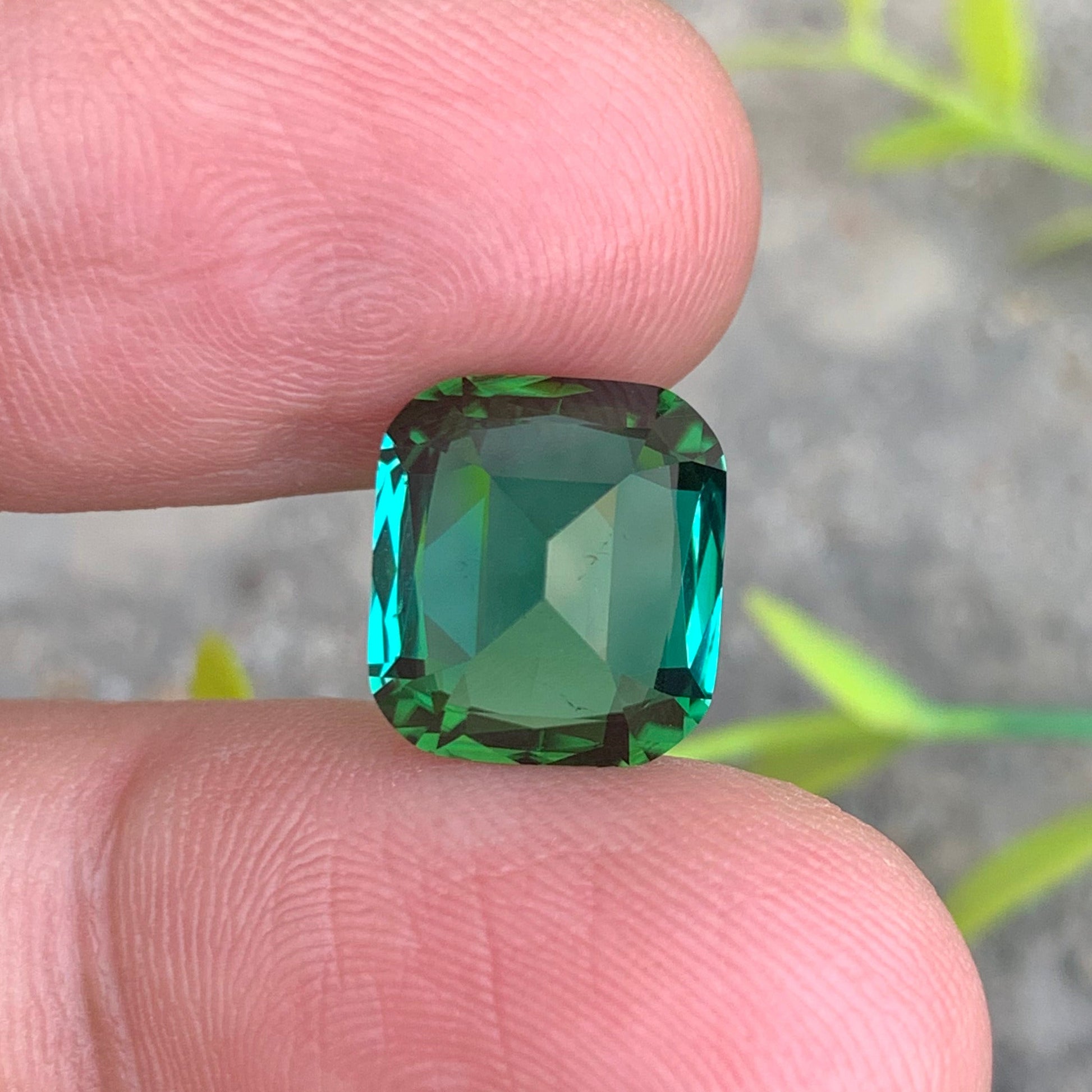 Natural Cushion Cut Tourmaline
Fine Jewelry Bluish Green Tourmaline