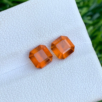 Natural Hessonite Garnet Asscher Cut Loose Stones USA