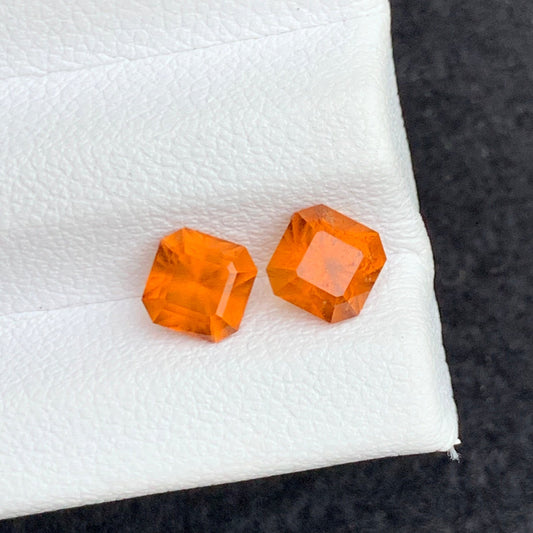 Hessonite Garnet Pair
Natural Hessonite Garnet Pair Asscher Cut Loose Stones