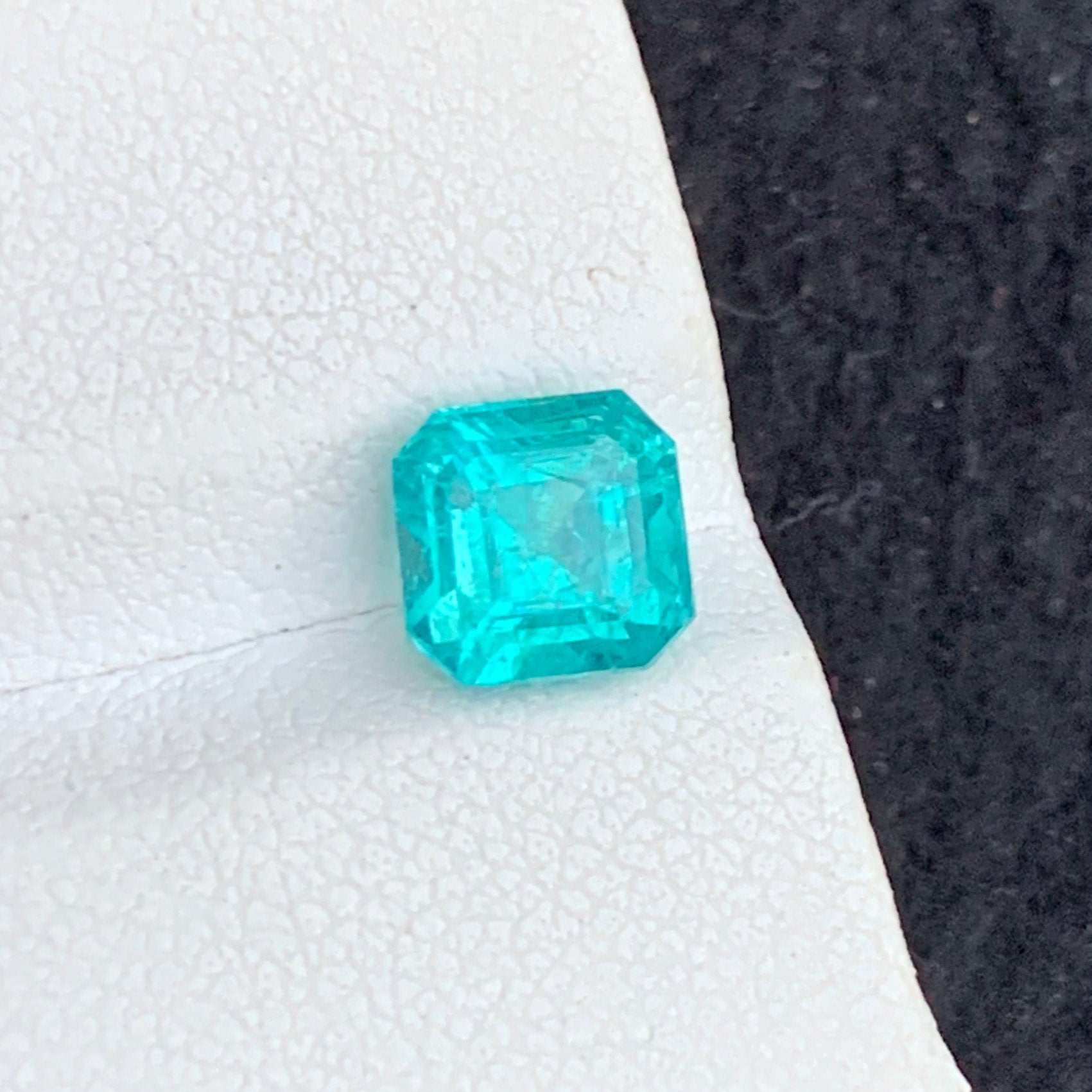 Natural Lagoon Apatite 2.00 Carats Asscher Cut Gemstone