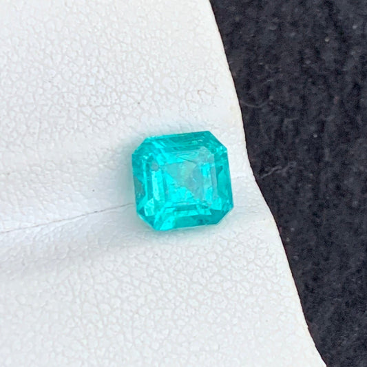 Natural Lagoon Apatite 2.00 Carats Asscher Cut Gemstone
