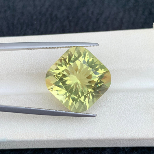 Natural Lemon Quartz 15.05 Carat Fancy Cut Brazil