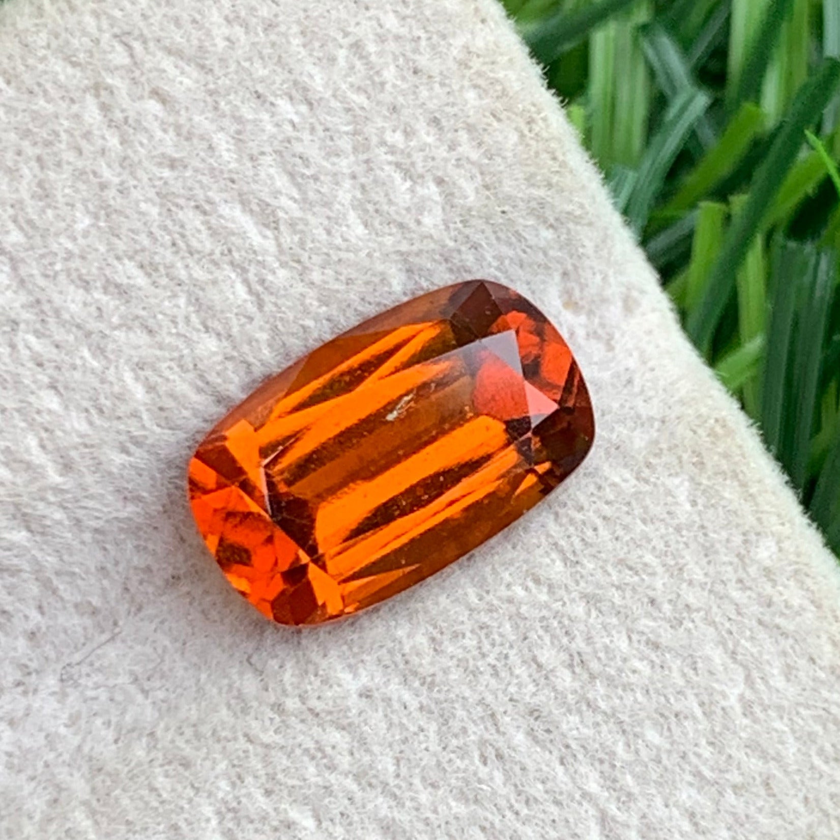  Hessonite Garnet ring
 Hessonite Garnet gift
Cushion Cut Hessonite