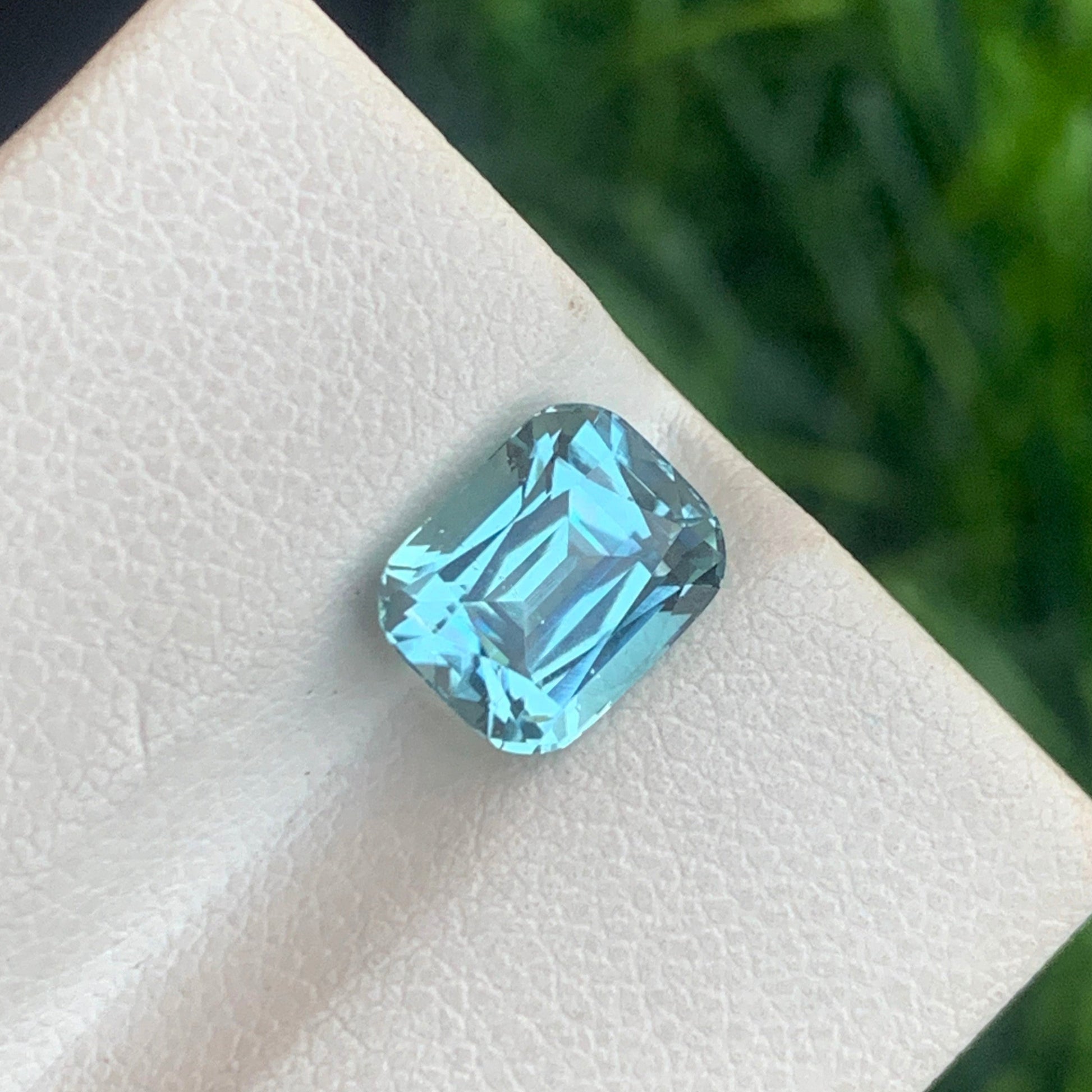 Natural Seafoam Tourmaline Cushion Cut