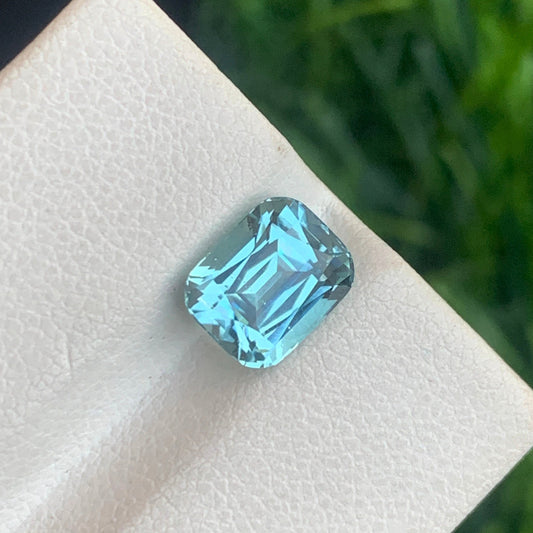 Natural Seafoam Tourmaline Cushion Cut