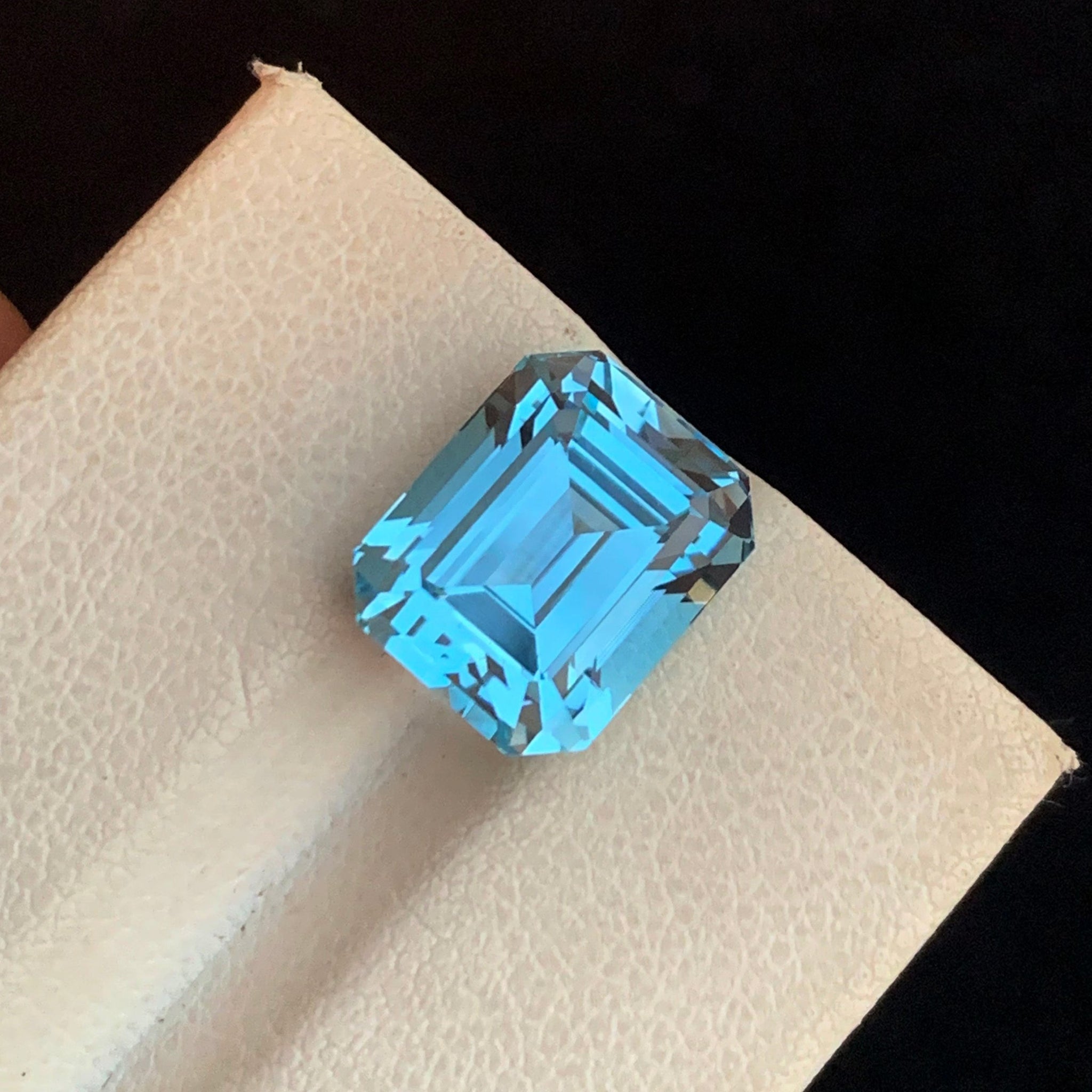 Natural Sky Blue Topaz Emerald Cut Gemstone 8.35 Carats
