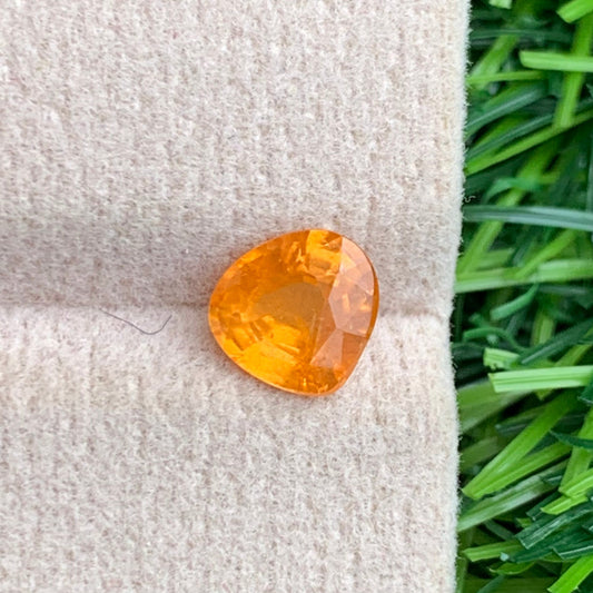 Natural Spessartite Garnet heart shape gemstone
