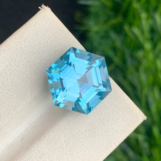 Natural Swiss Blue Topaz Loose Gemstone 10.55 Carats USA