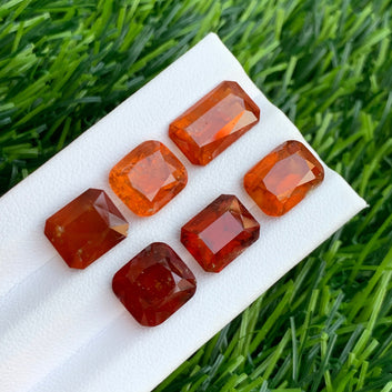 32.15 Carats Loose Hessonite Garnet Lot – Natural Orange Garnet, Mixed Shapes (Afghanistan, Untreated)