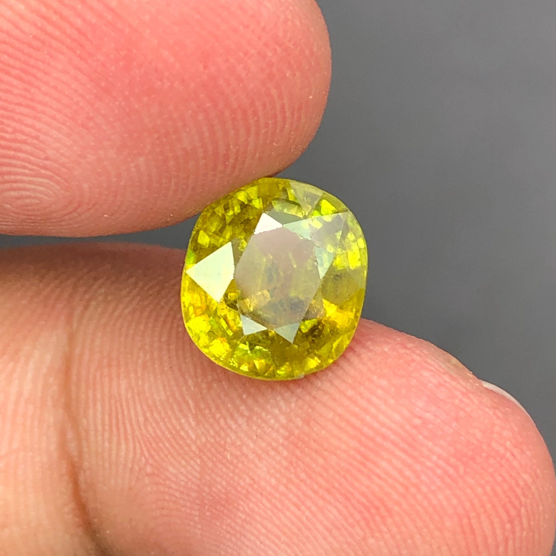 Onestep Gems Cushion Cut Titanite Stone