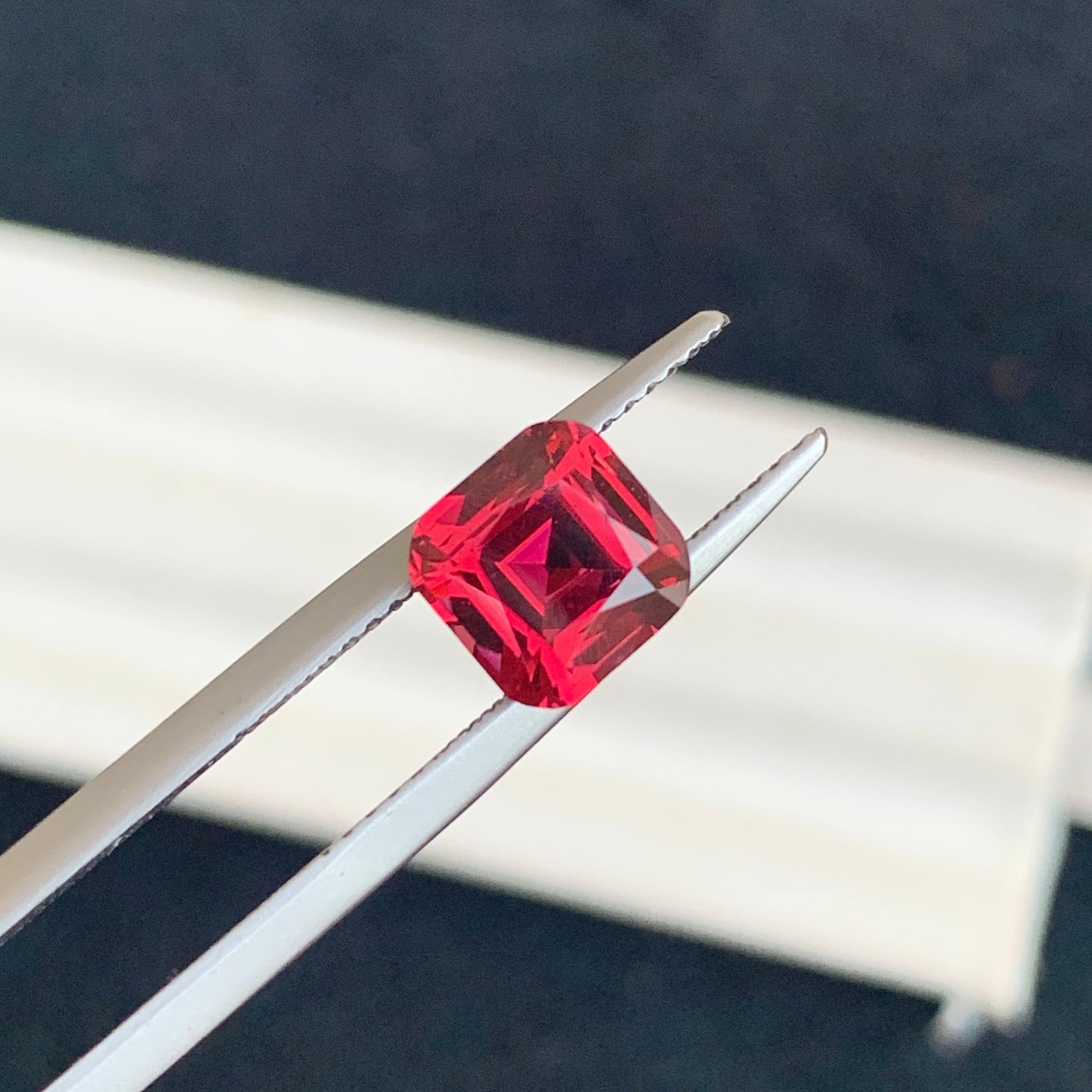 Onestep Gems Pinkish Red Garnet Loose Gem