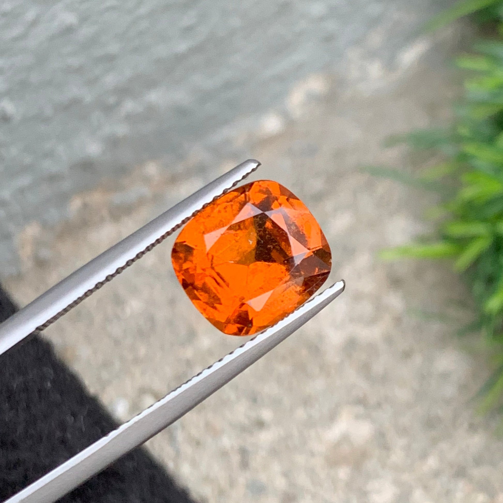 Orange Hessonite Garnet Gemstone from Afghanistan