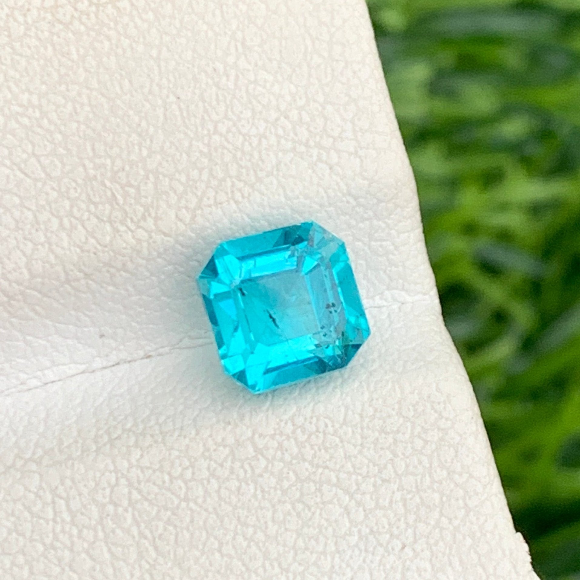 Blue Apatite Stone
Paraiba-Like Neon Blue Apatite Asscher Cut