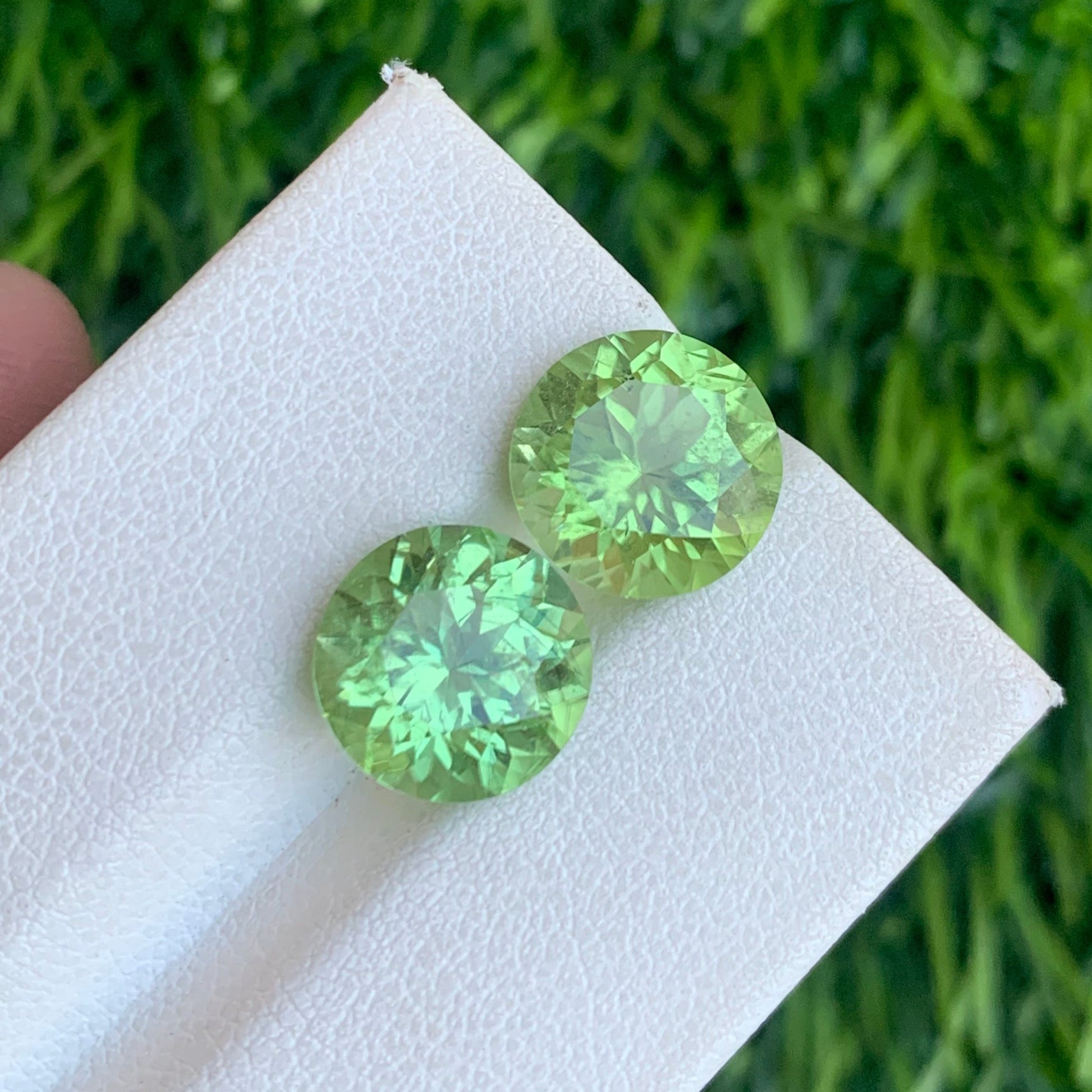 Peridot Pair Loose Stones 7.85 Carats for Custom Earrings
