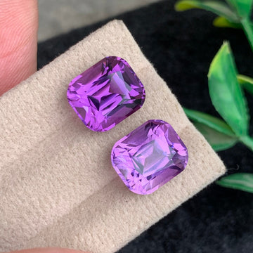 Pink Purple Amethyst Gemstone
Pink Purple Amethyst Jewelry
pink purple amethyst gemstone pair 11.97 carats cushion cut
natural amethyst pair brazil pink violet gemstones