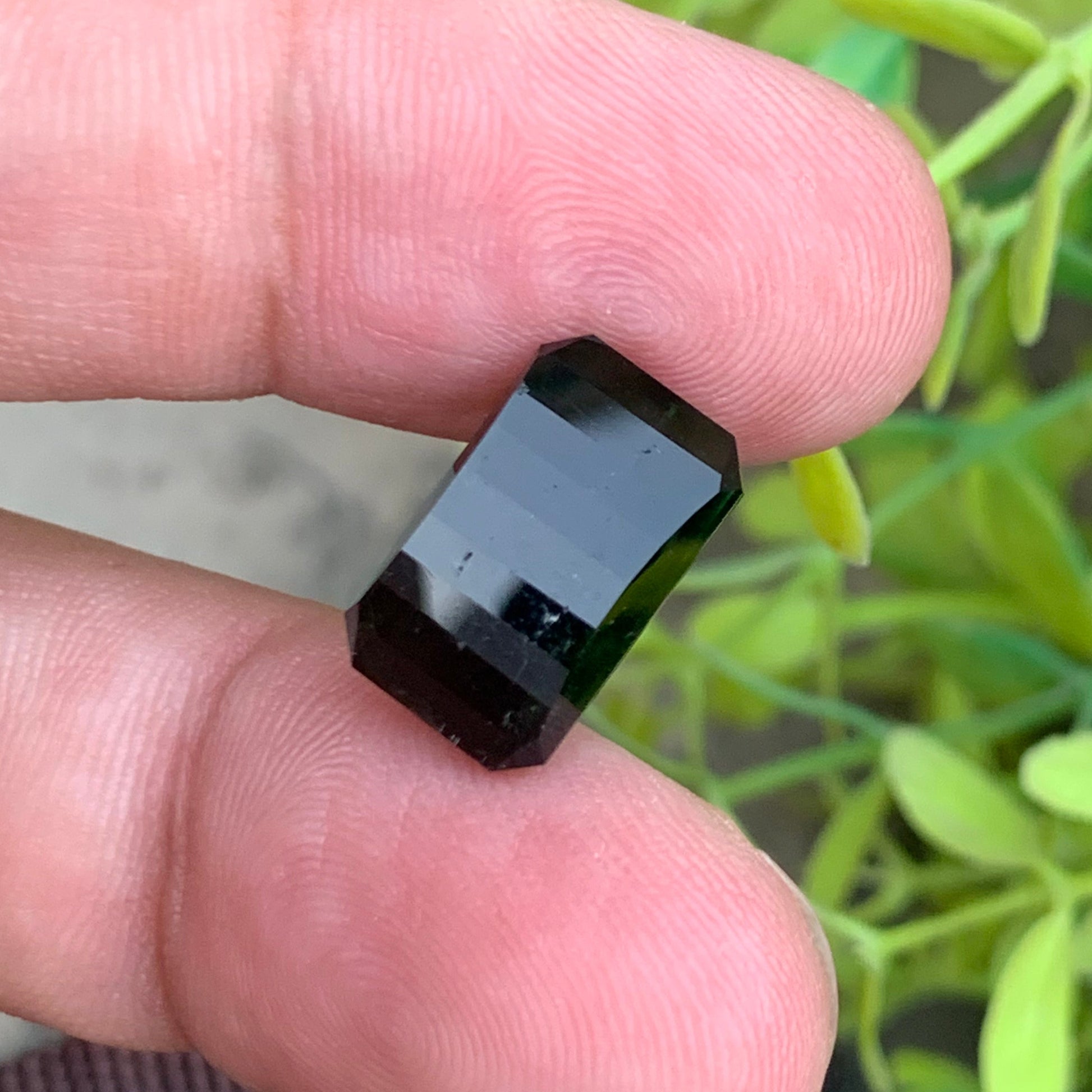 Pixel Cut Green Tourmaline for Statement Ring
OneStep Gems Natural Greenish Dark Tourmaline