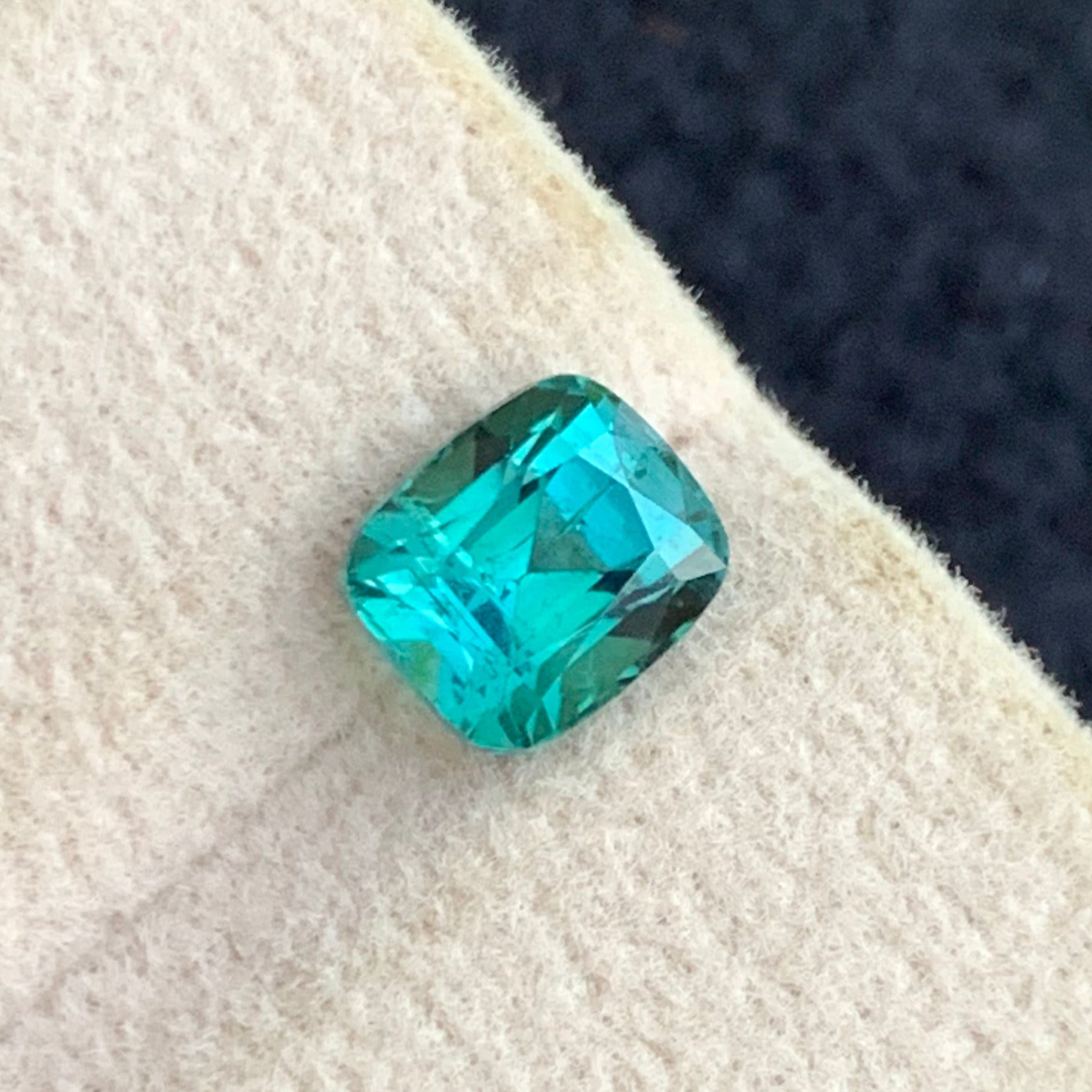 Lagoon Tourmaline Gemstone
Lagoon Tourmaline Jewelry
1.55 carat lagoon tourmaline gemstone
cushion cut lagoon tourmaline Afghanistan