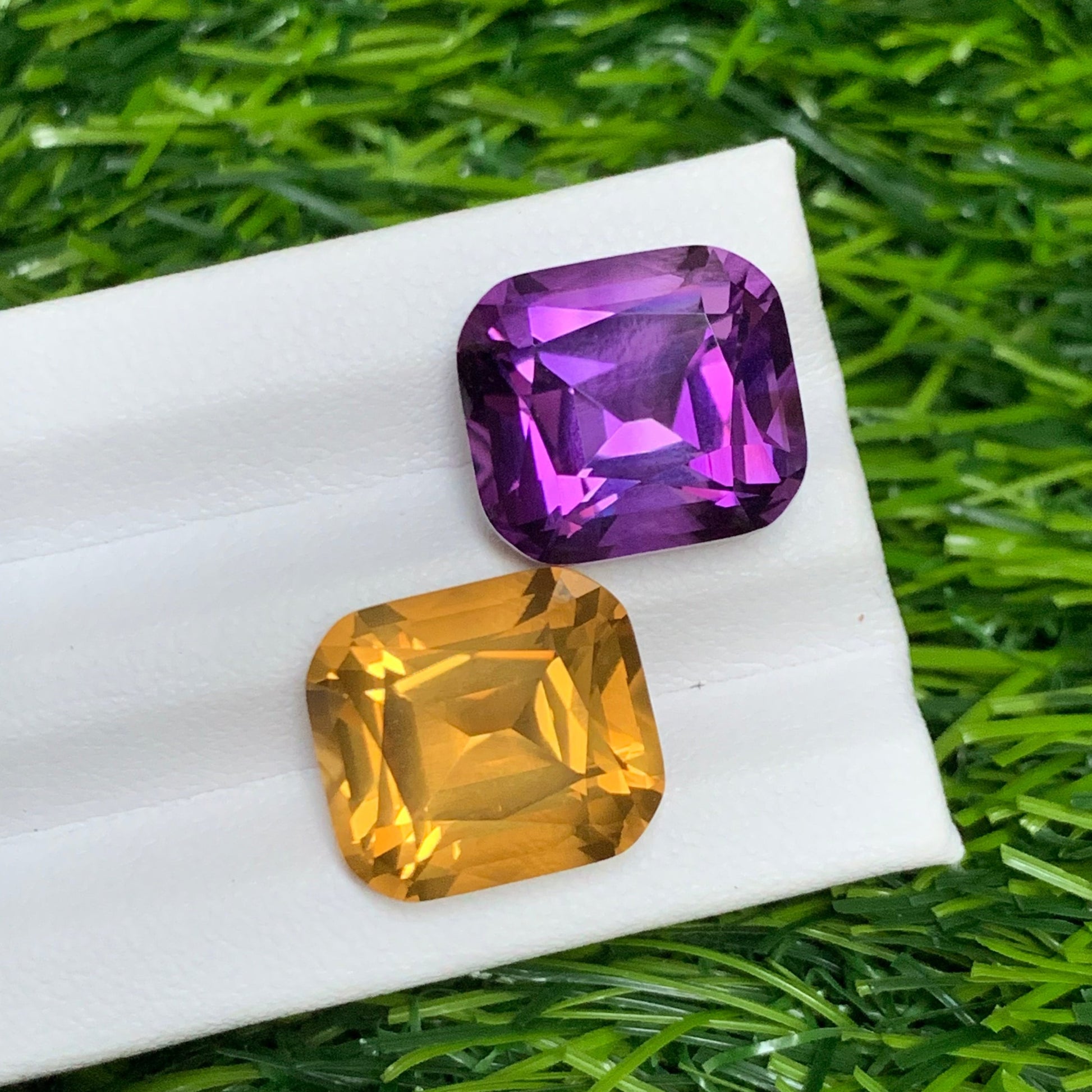 Premium 23.75 Carat Citrine-Amethyst Jewelry Gemstones