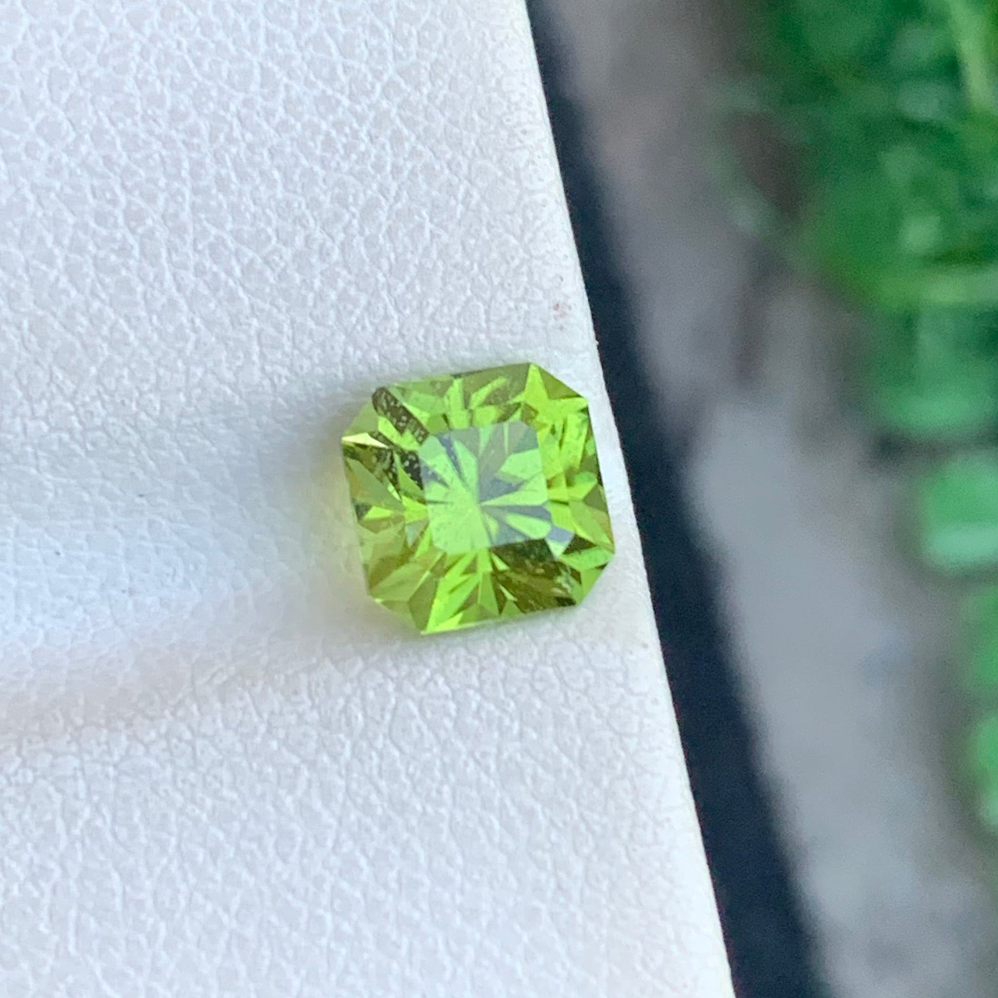 Rare Asscher Radiant Peridot Stone