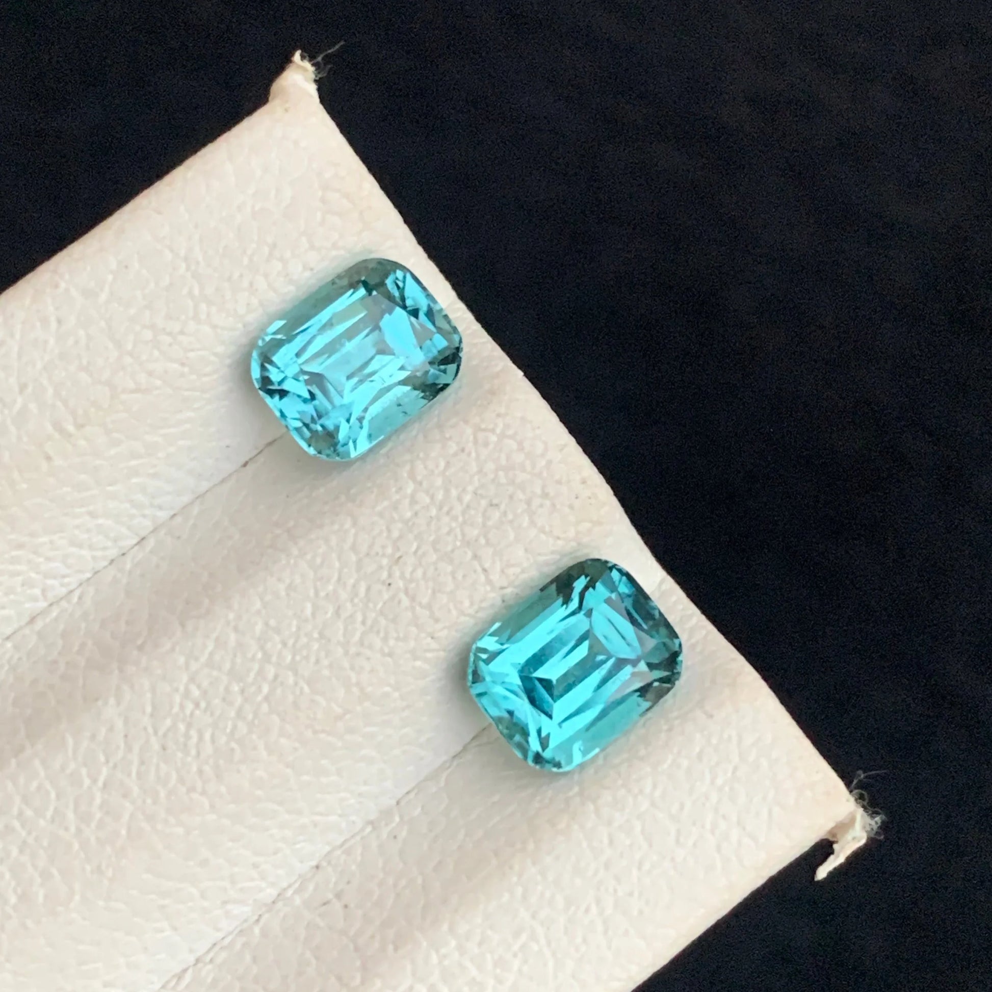 Rare Neon Blue Tourmaline Gemstones USA