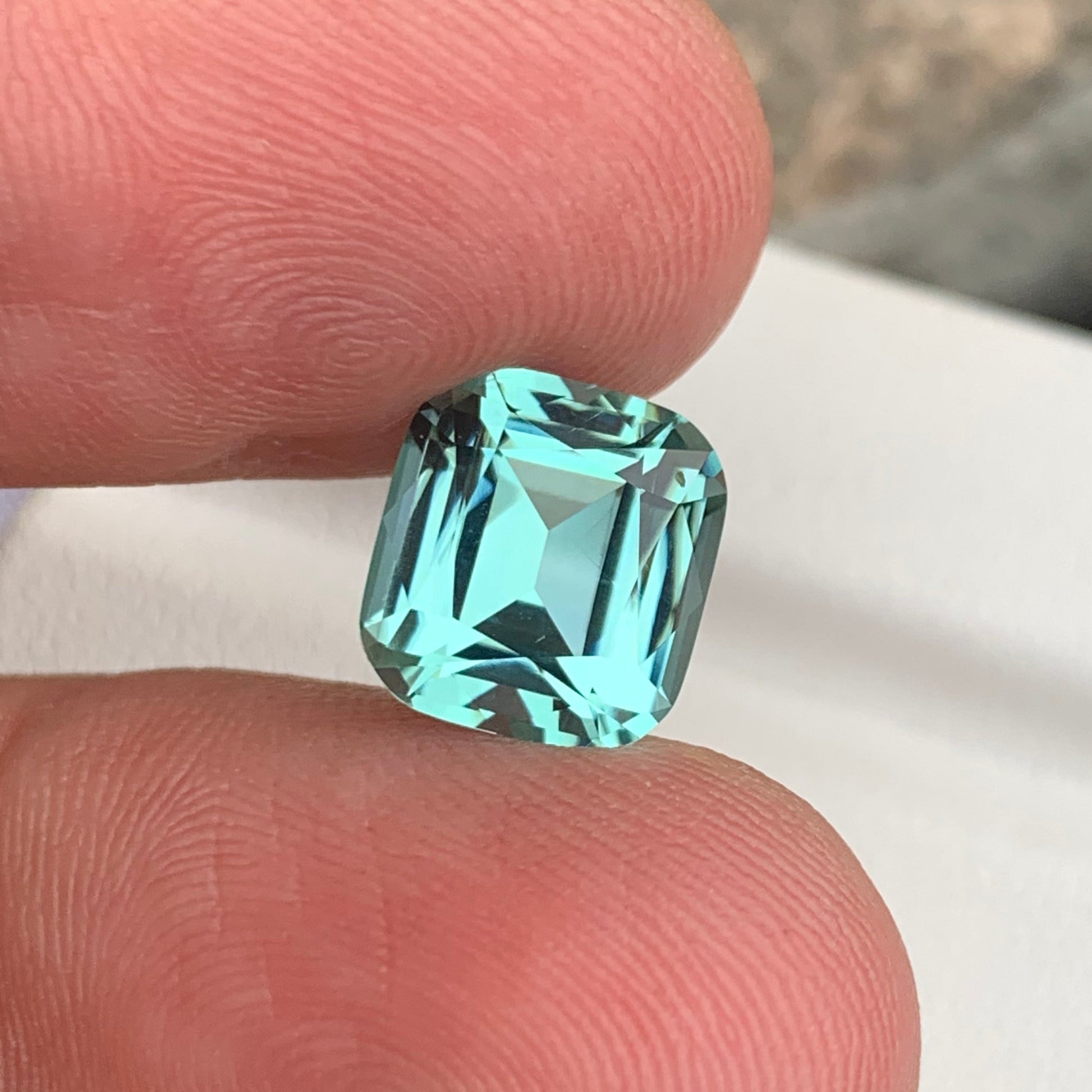 Seafoam Tourmaline Gemstone
Seafoam Tourmaline Jewelry
Rare cushion cut Seafoam Tourmaline loose gemstone
OneStep Gems natural Seafoam Tourmaline 4.50 carats
