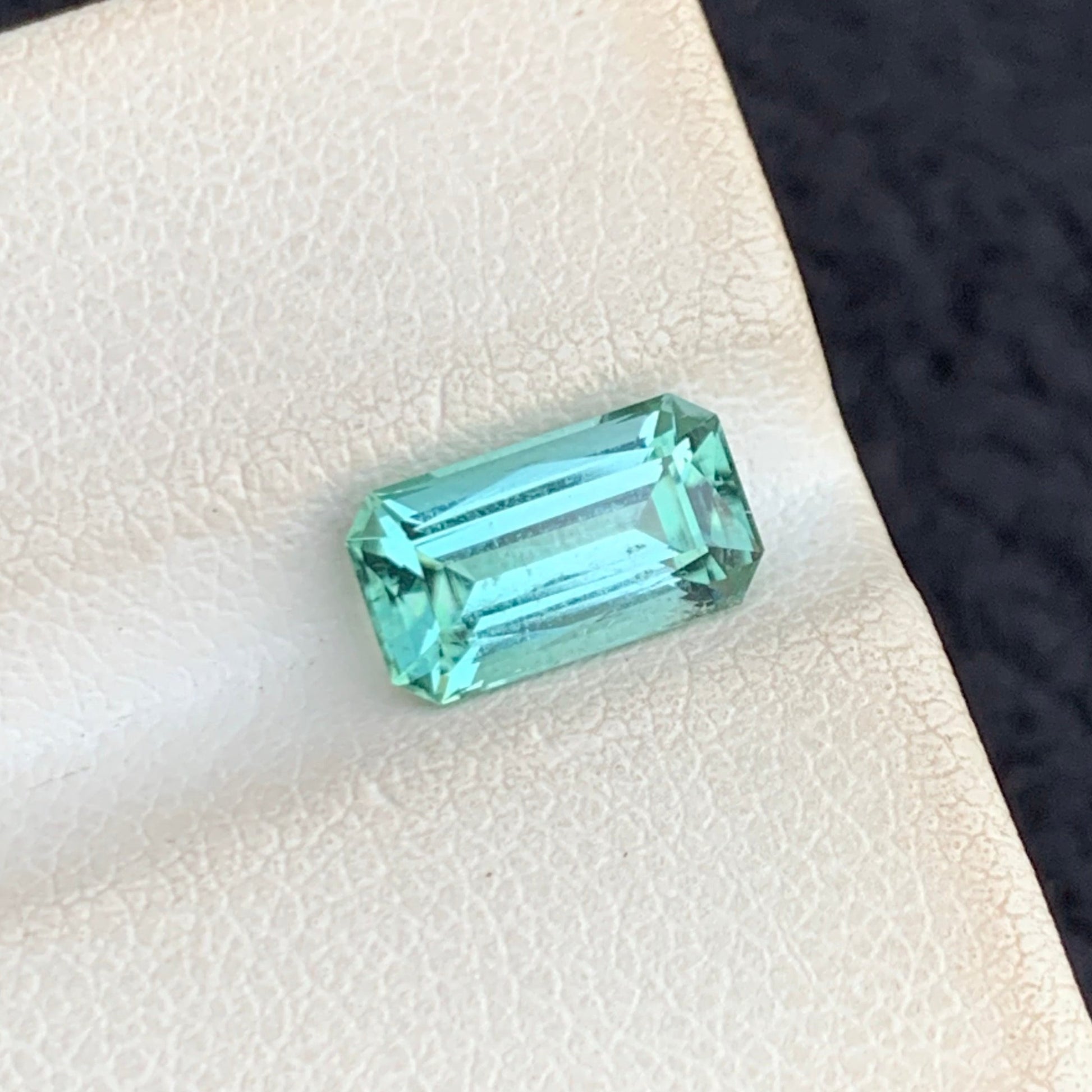 Scissor Cut Mint Green Tourmaline for Jewelry