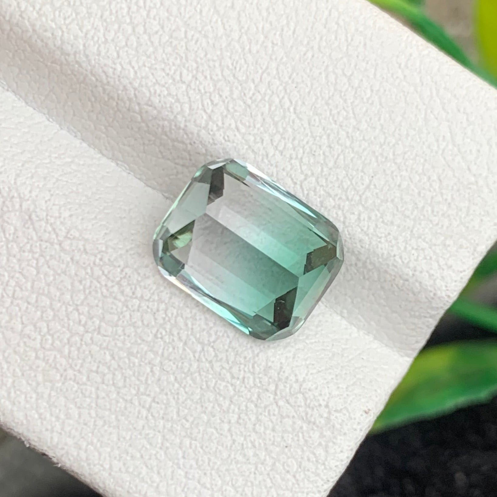 Unique dual-color tourmaline gemstone with cushion cut
Fine natural bicolor tourmaline from OneStep Gems