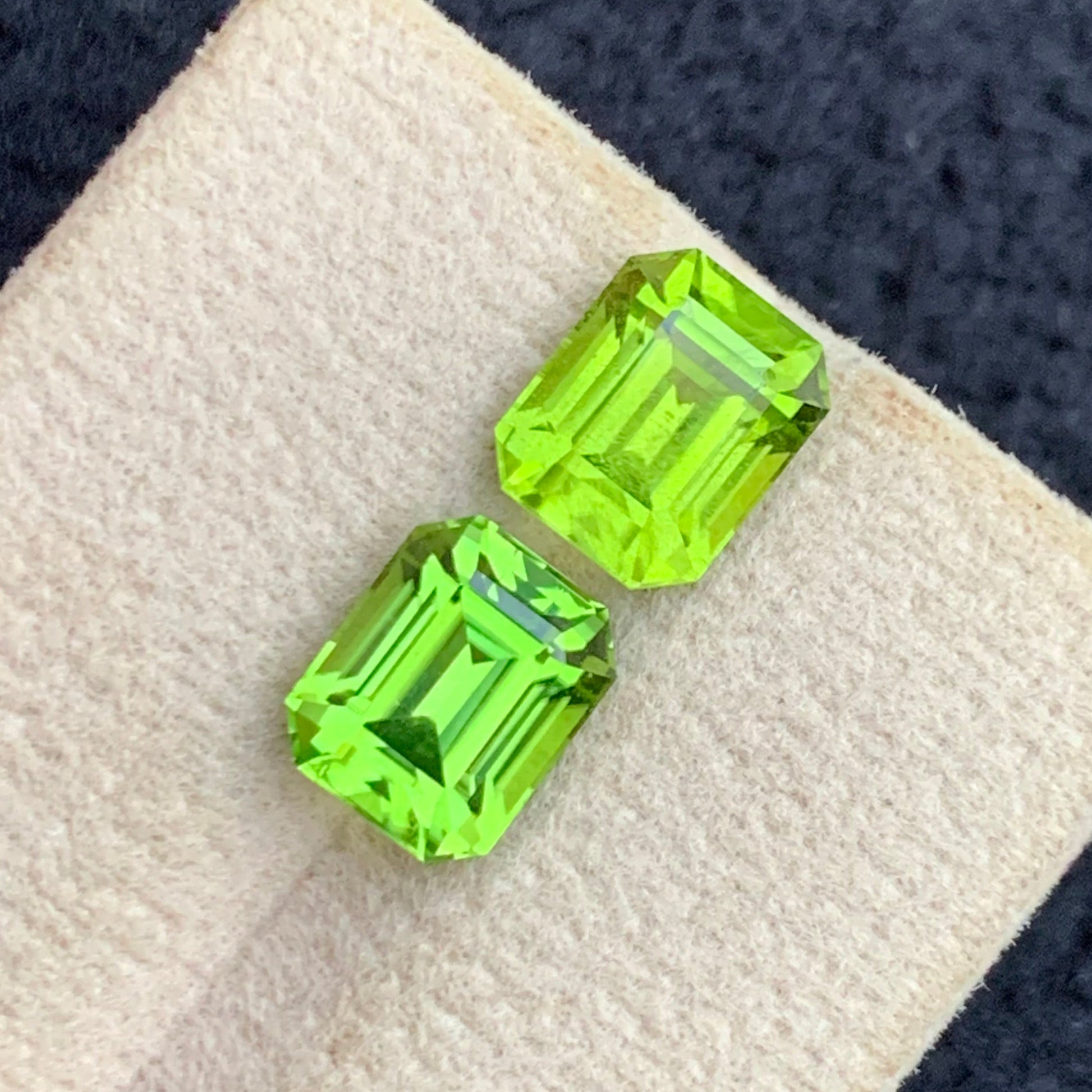 Untreated Green Peridot Gemstone Pair 5.50 Carats

Premium Pakistan Peridot Pair with VVS Clarity

