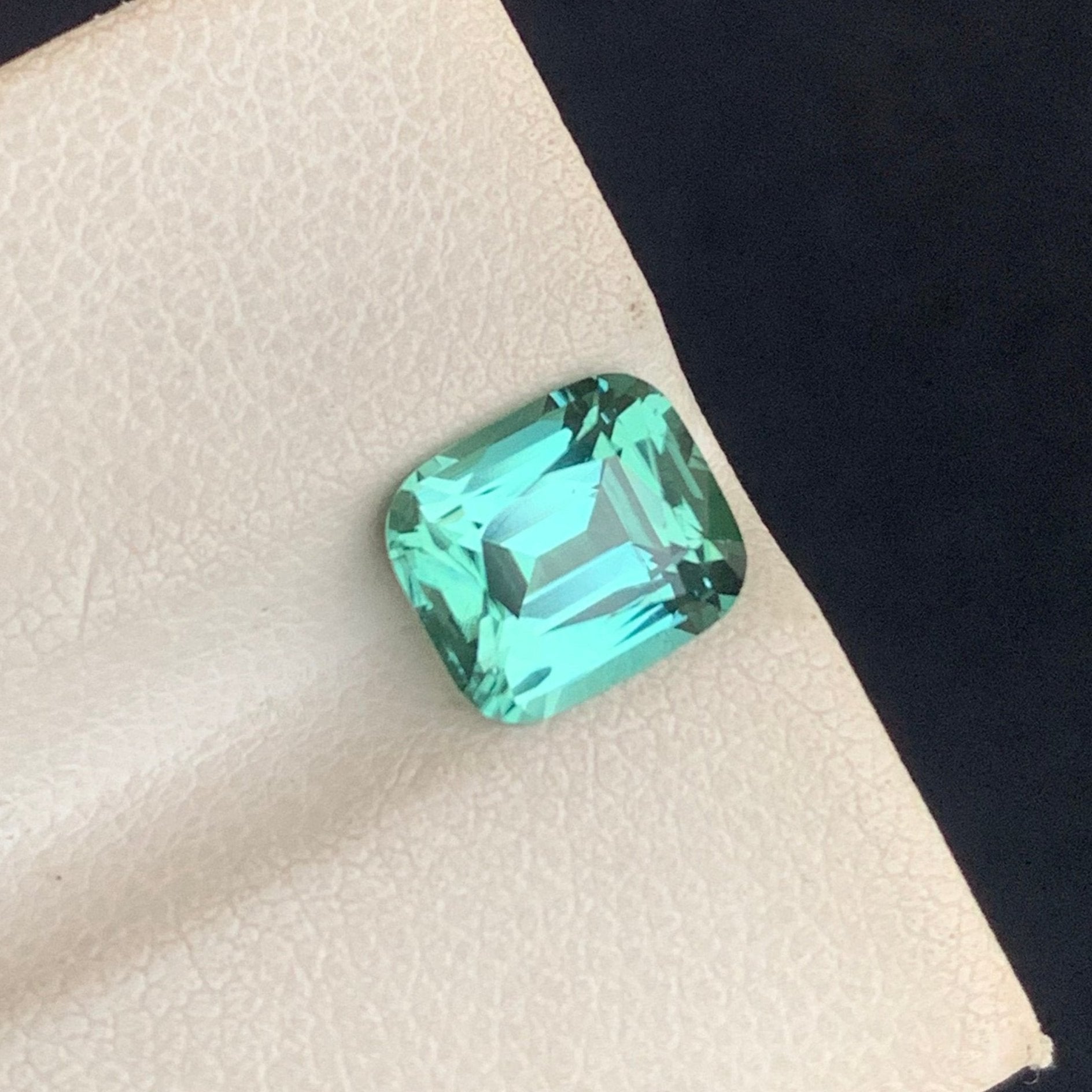 Untreated Greenish Seafoam Tourmaline Loose Gem