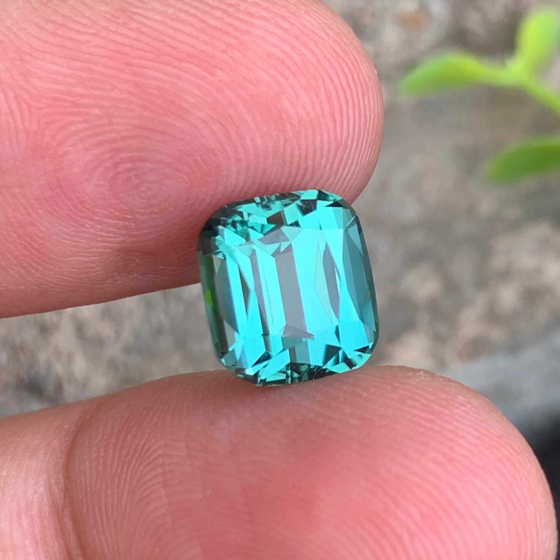 Untreated Lagoon Tourmaline gemstone from Afghanistan
High quality cushion cut Lagoon Tourmaline with eye clean clarity