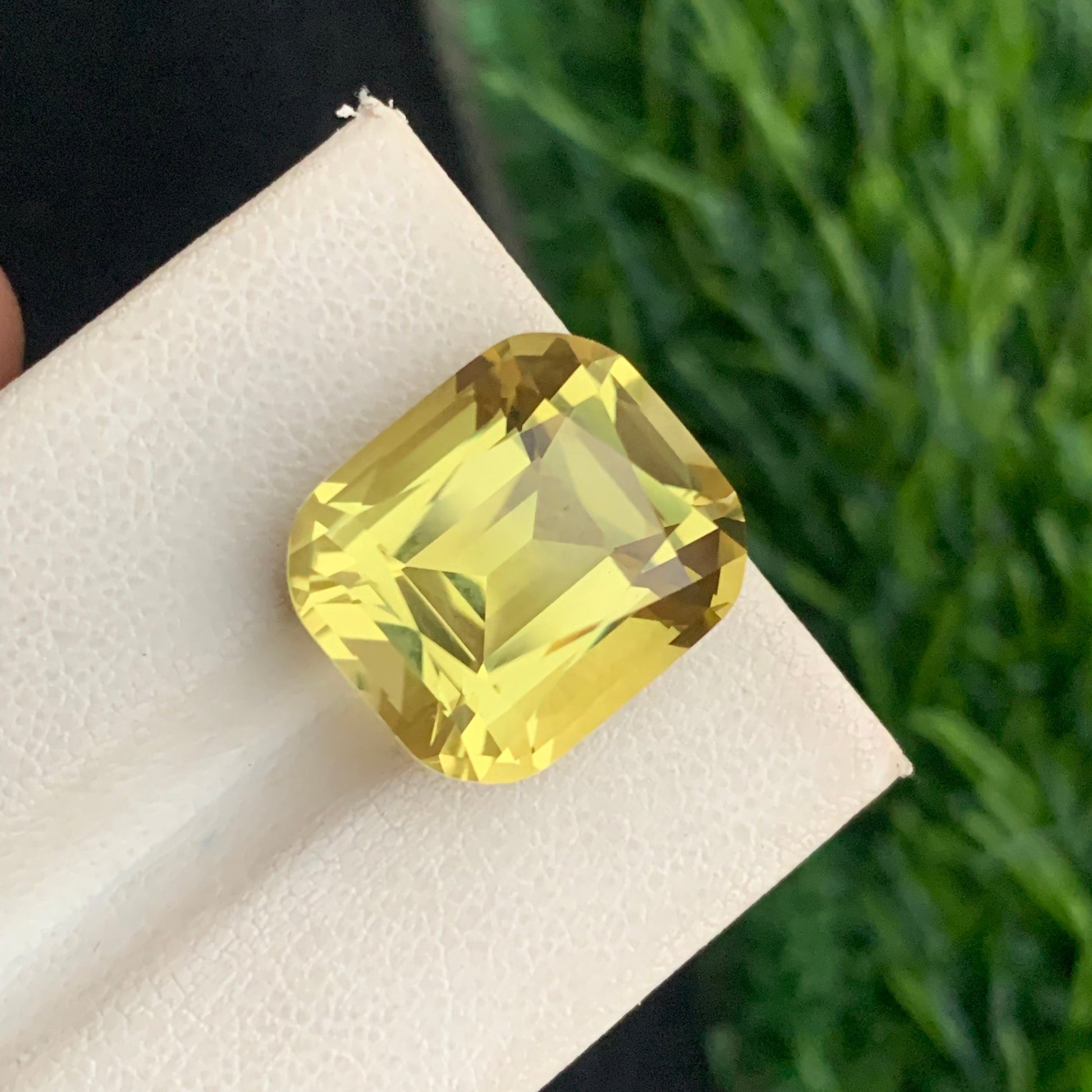 Untreated Lemon Quartz Cushion Shape Gem